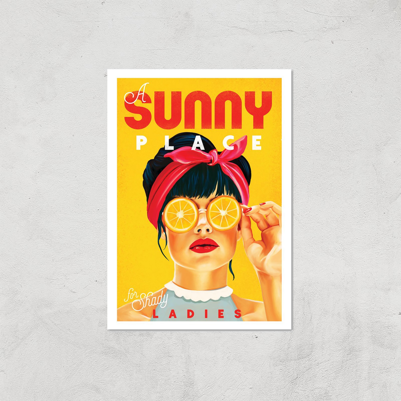 Threadless x IWOOT %22A Sunny Place For Shady Ladies%22 Giclee Art Print - A4 - Print Only
