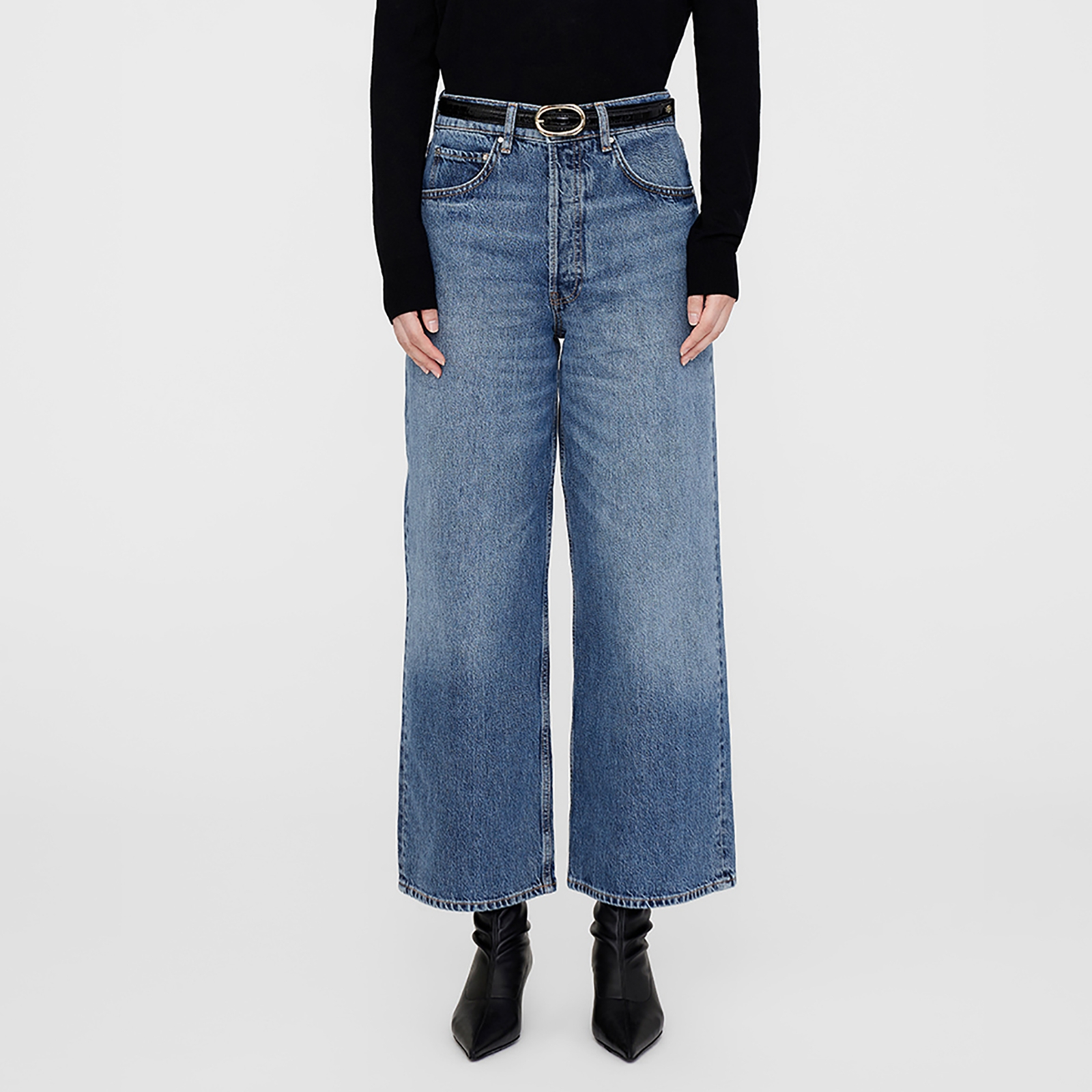 Anine Bing Rick Denim Loose Jeans - 30