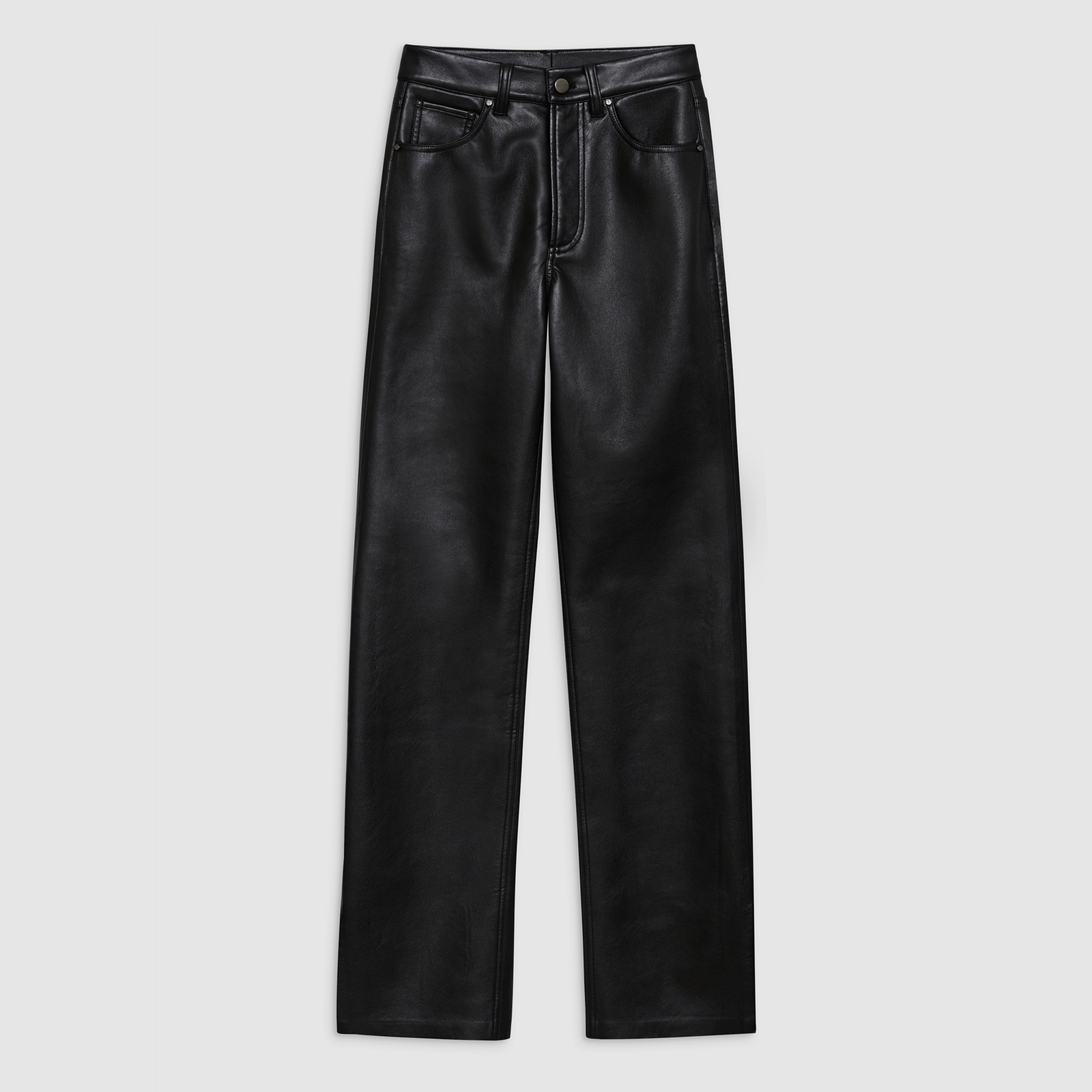 Anine Bing Roy Faux Leather-Blend Pants - 25