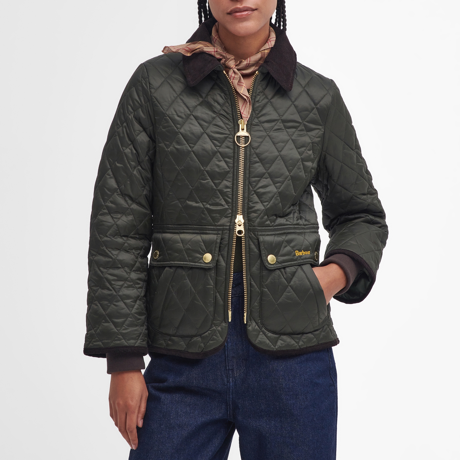 Barbour Fitted Beadnell Quilted Shell Jacket - UK 10