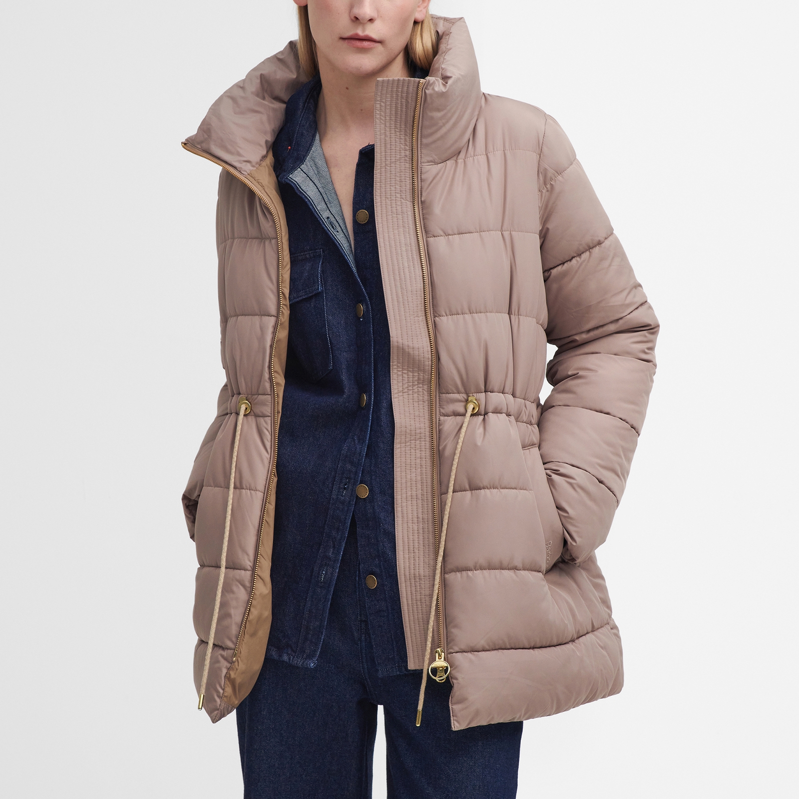 Barbour Manning Quilted Shell Puffer Jacket - UK 18