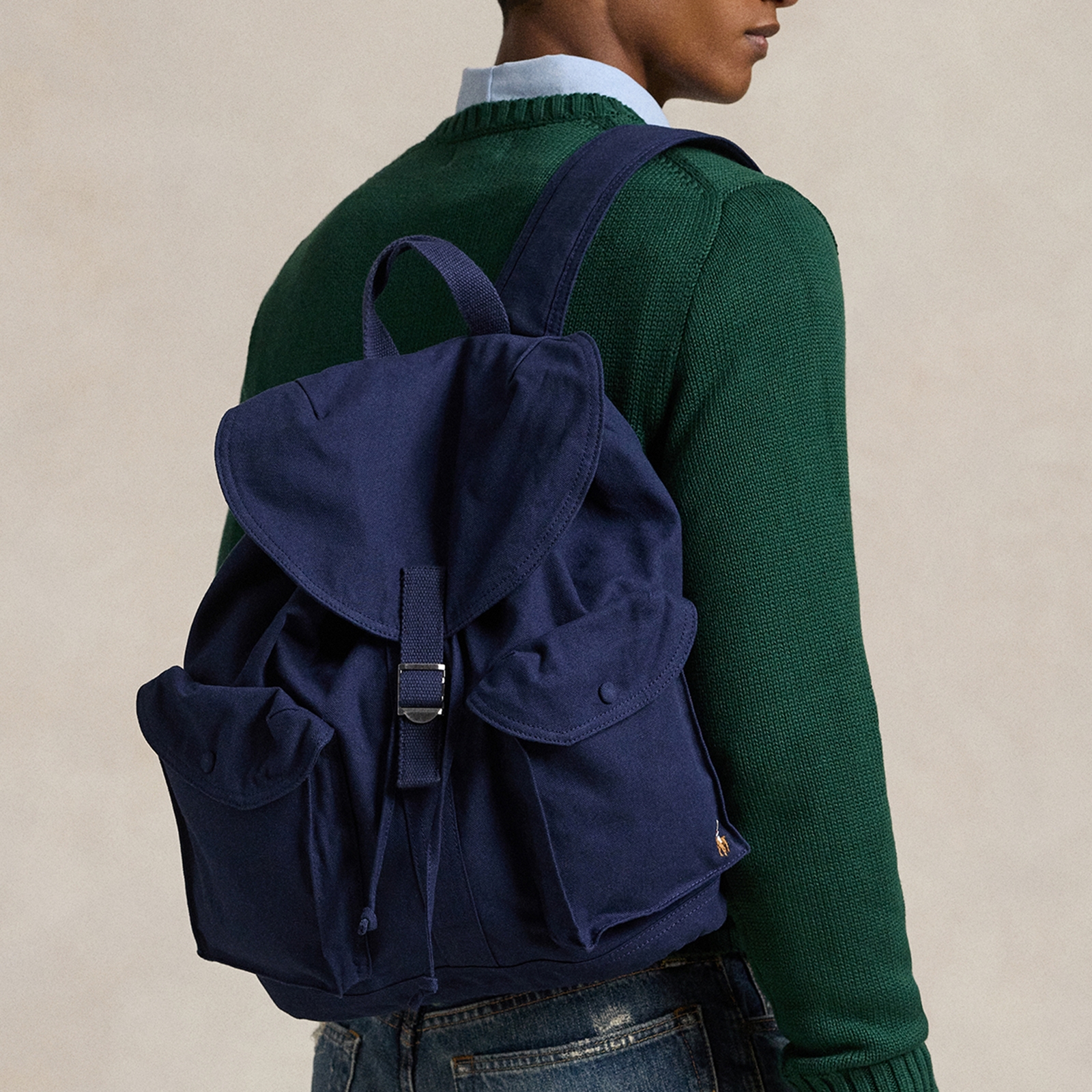 Polo Ralph Lauren Cotton-Canvas Backpack