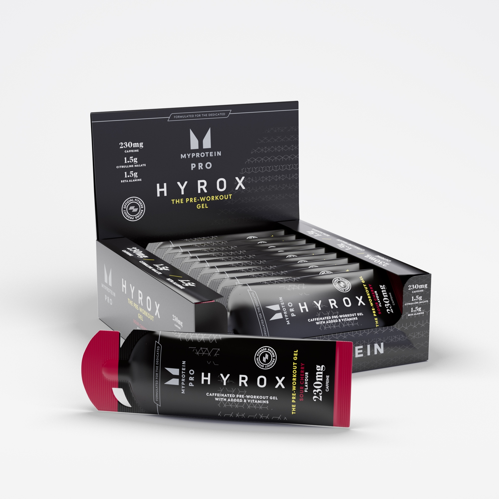 THE Pre-Workout Gel - HYROX - 12 x 50g - Sour Cherry