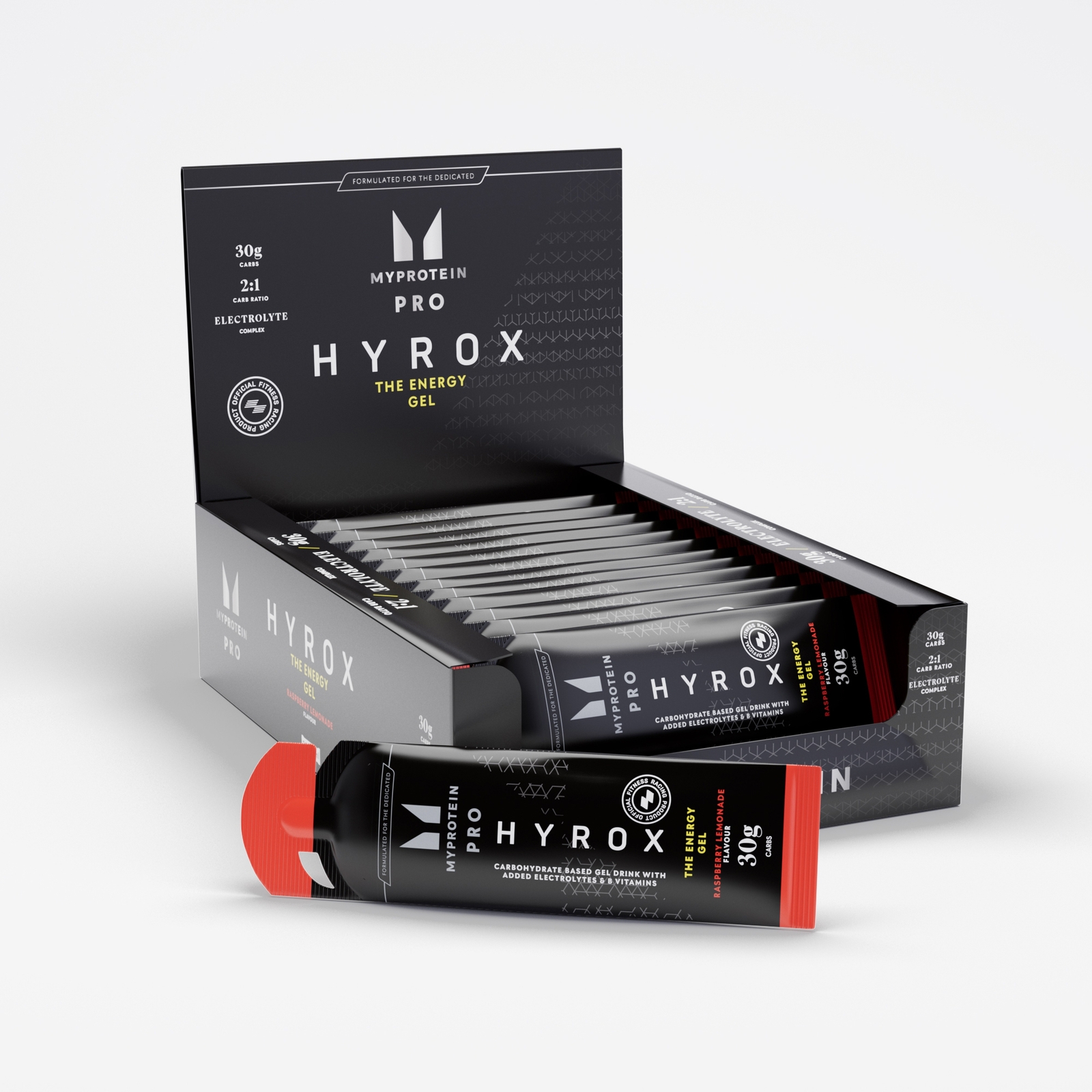 THE Energy Gel - HYROX - 20 x 70g - Raspberry Lemonade