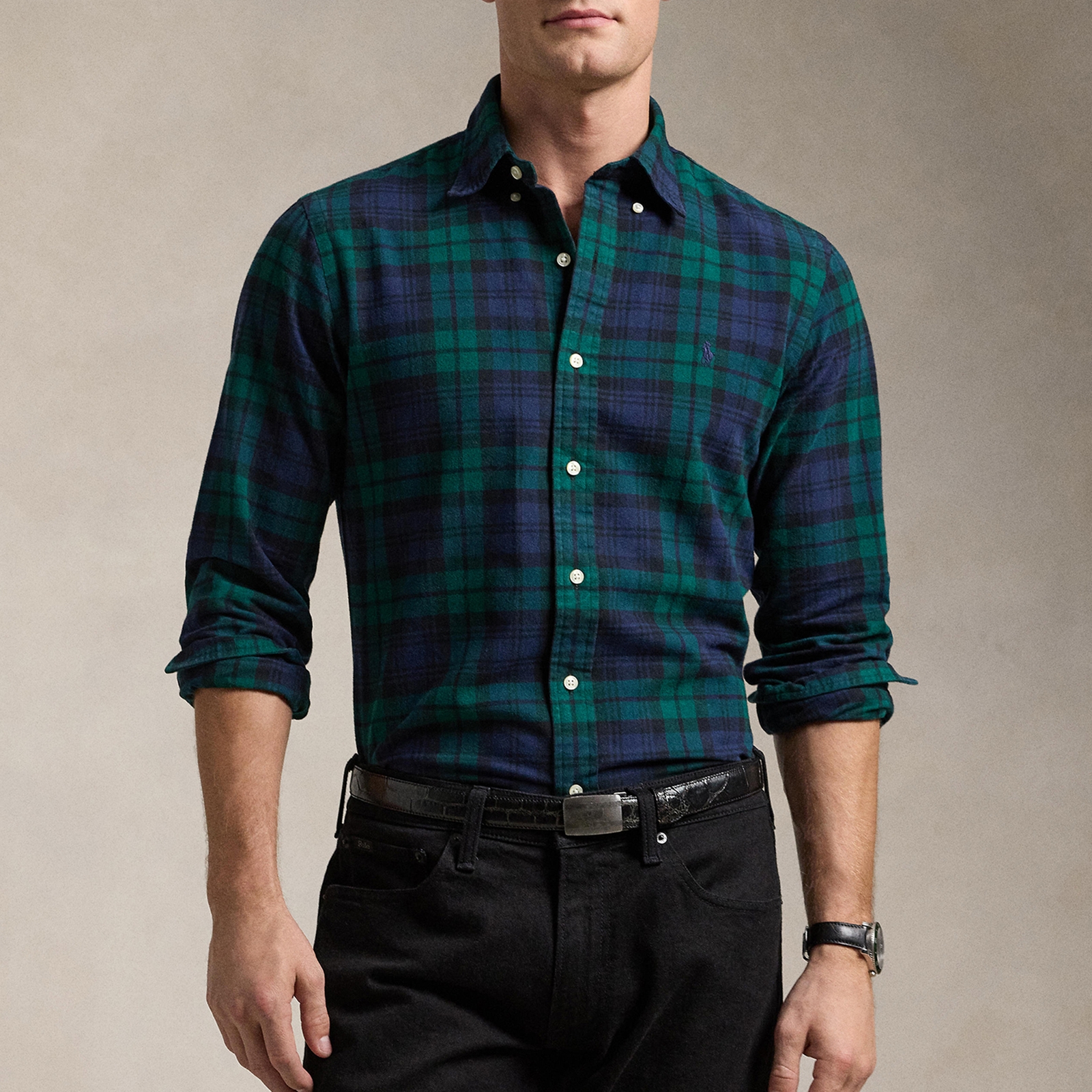 Polo Ralph Lauren Custom Fit Brushed Oxford Cotton Shirt - XL
