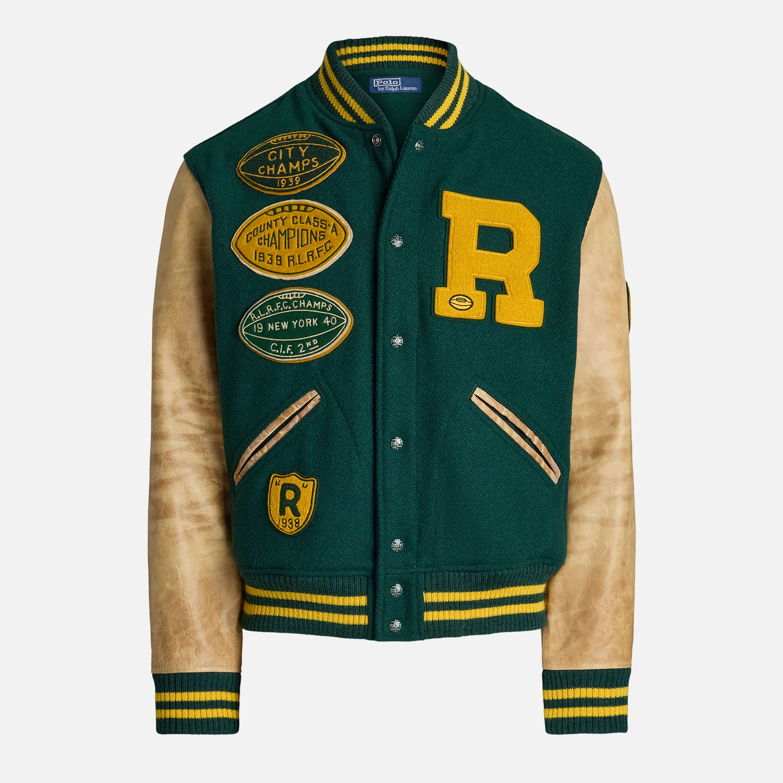 Polo Ralph Lauren Wool-Blend Varsity Jacket - L