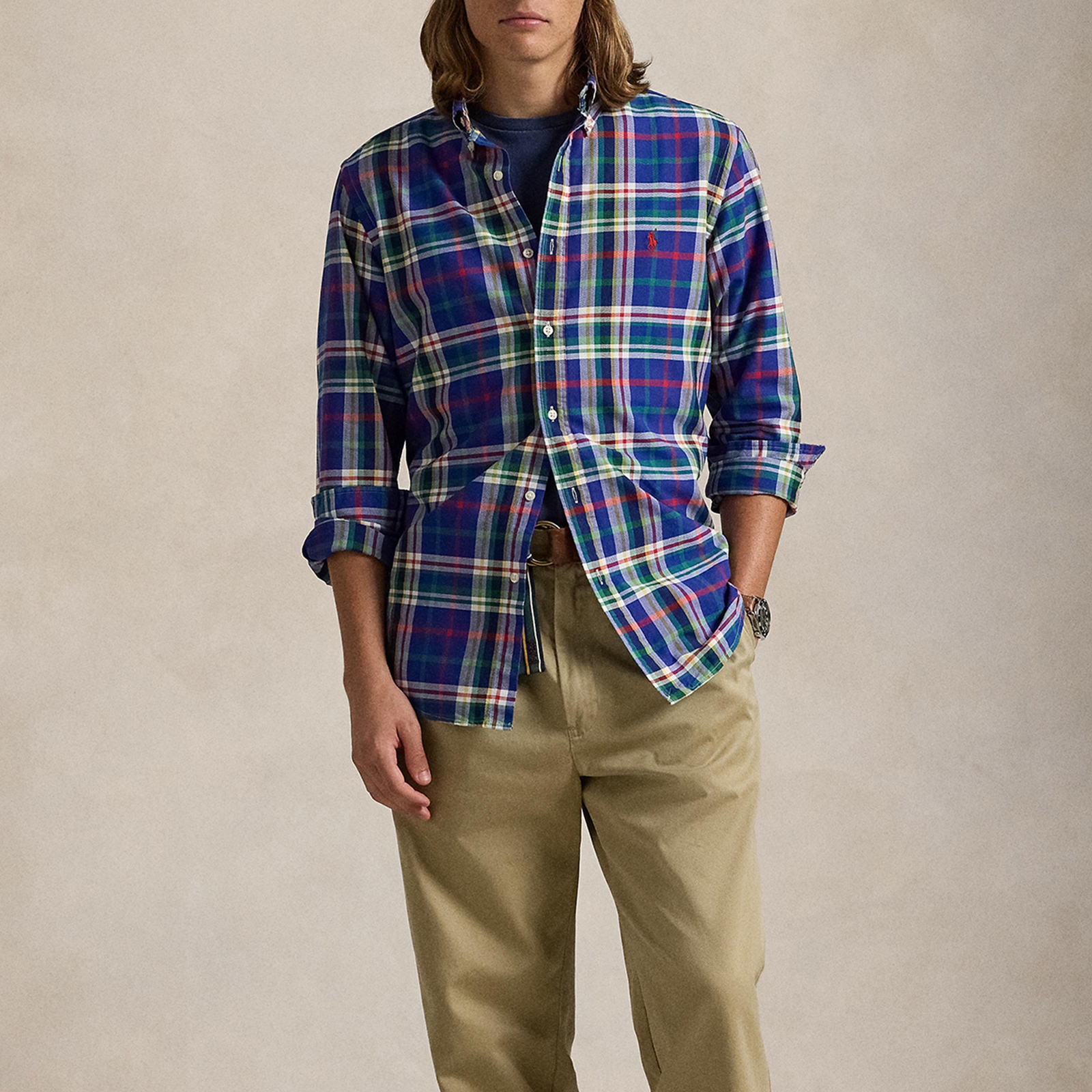 Polo Ralph Lauren Custom Fit Oxford Checked Shirt - XL