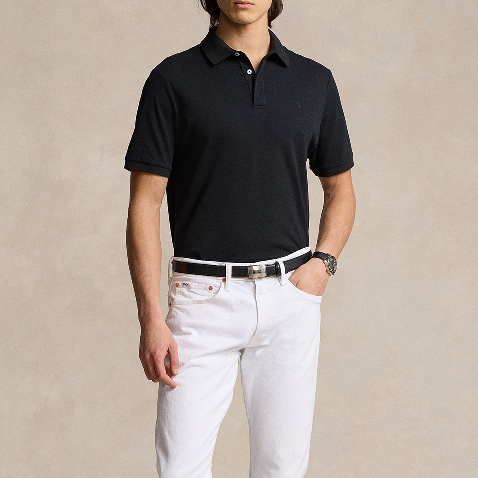 Polo Ralph Lauren Custom Slim Fit Cotton-Piqué Polo Shirt - S