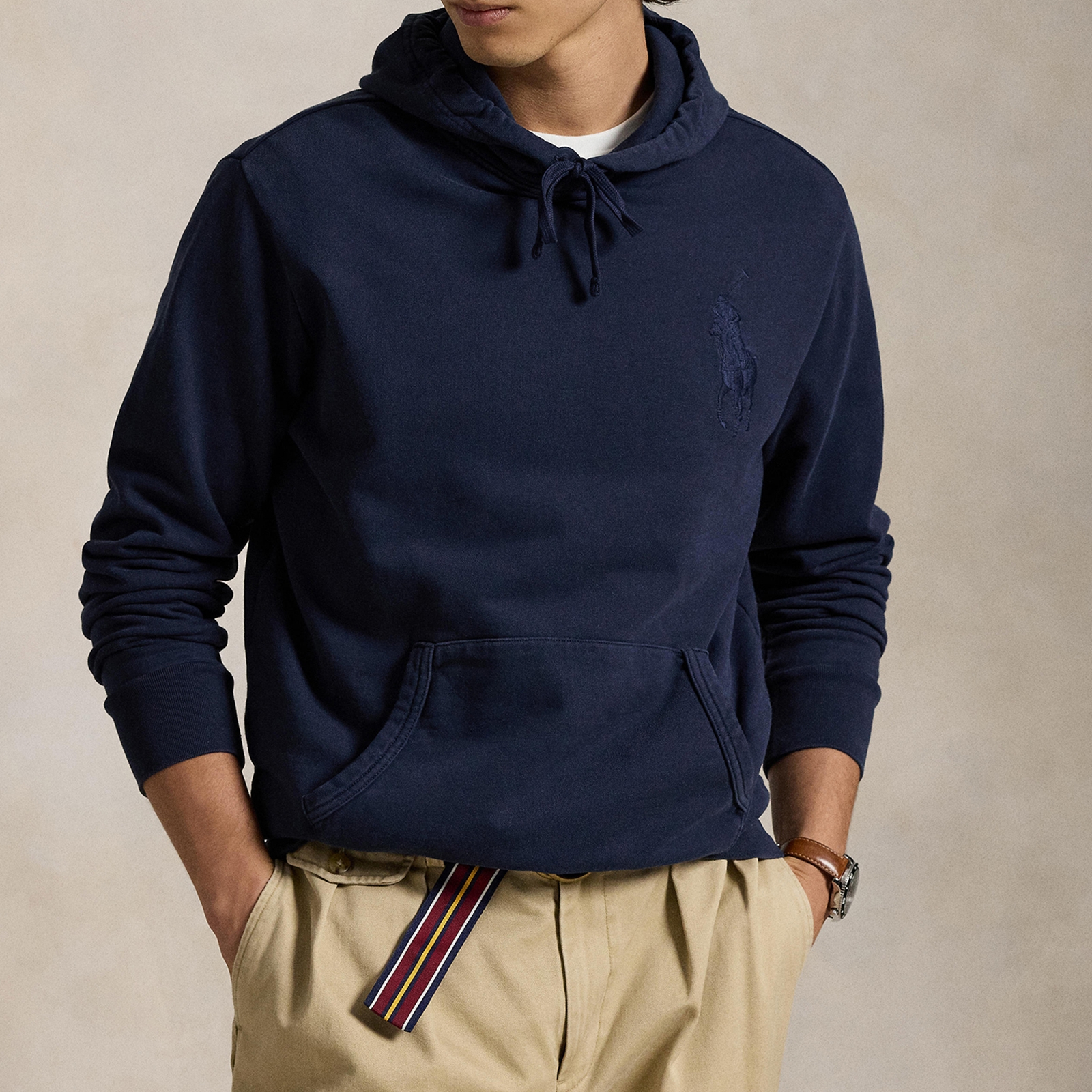 Polo Ralph Lauren Big Pony Logo Cotton-Jersey Hoodie - XXL