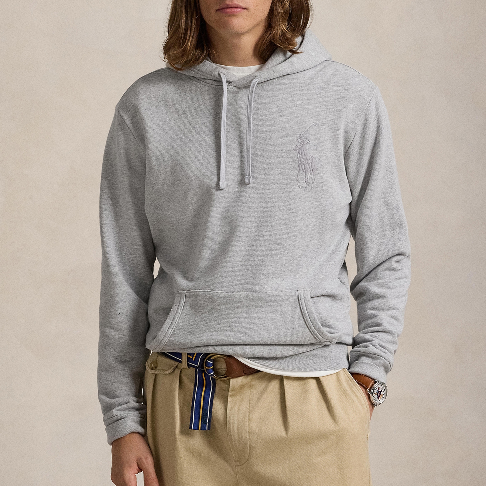 Polo Ralph Lauren Big Pony Logo Cotton-Jersey Hoodie - M