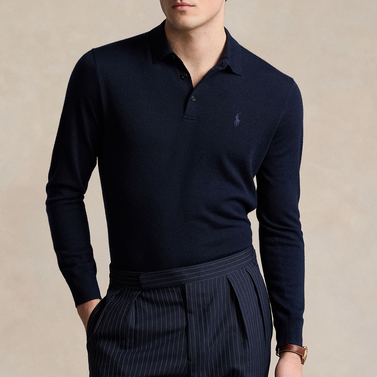 Polo Ralph Lauren Merino Wool Polo Neck Jumper - XL