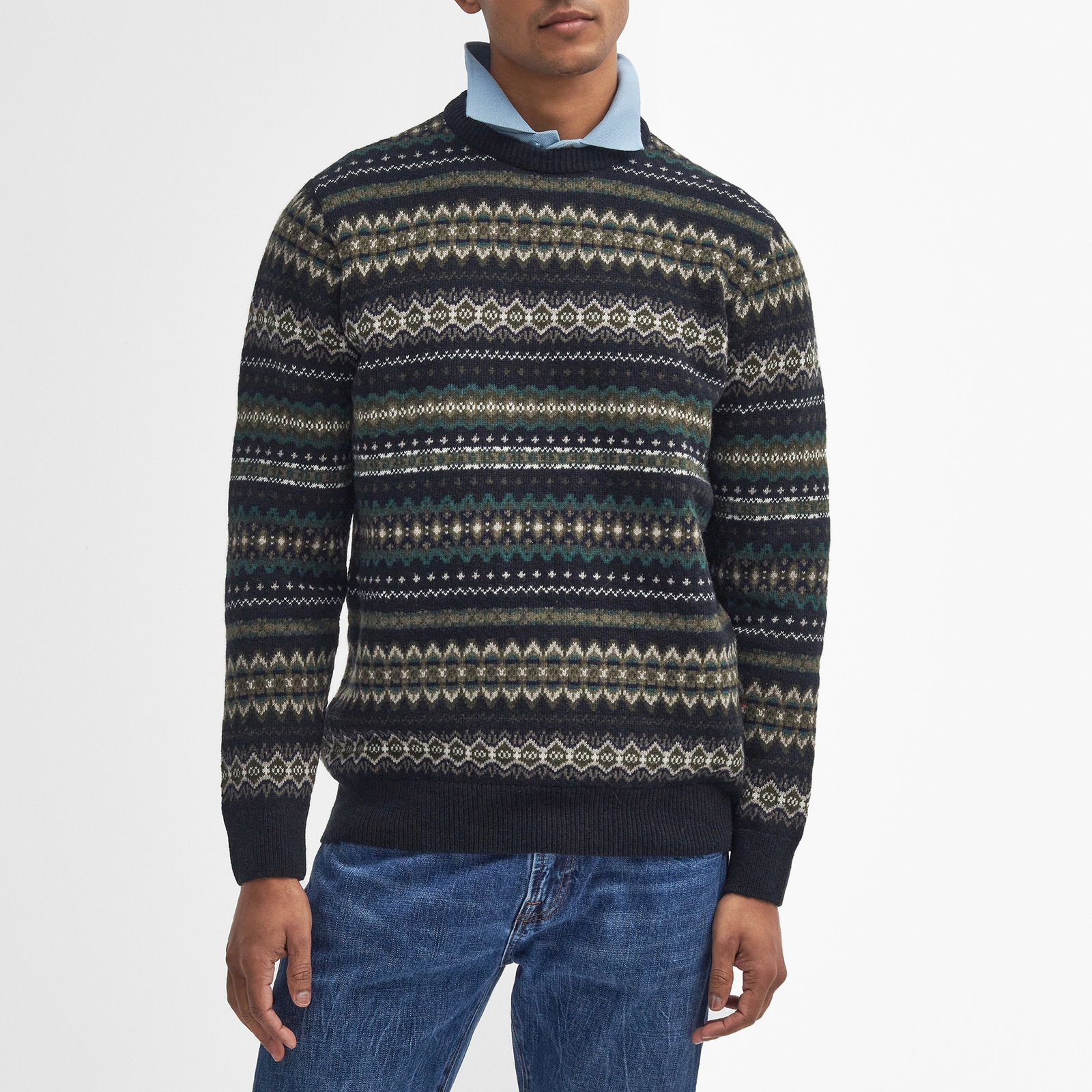 Barbour Case Fair Isle Wool Jumper – S