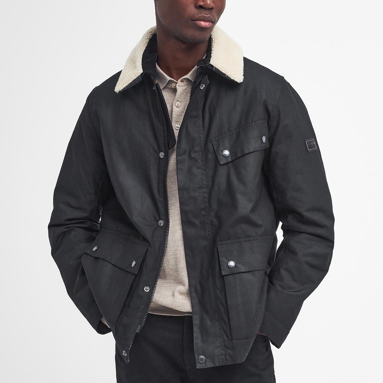 Barbour International Coppice Waxed Cotton Jacket – S