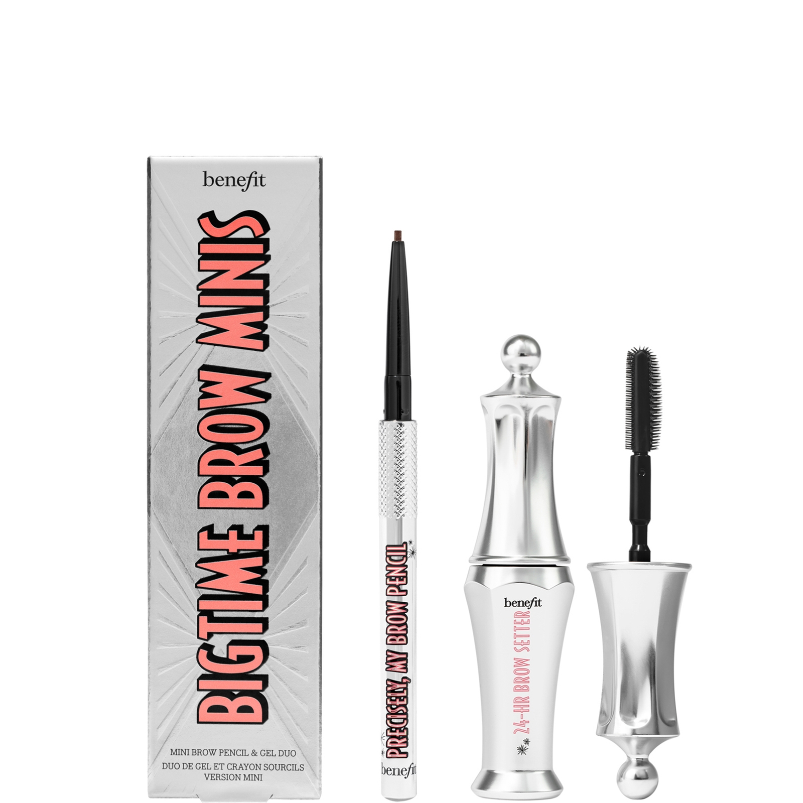 Benefit Bigtime Brow Minis - Precisely, My Brow Pencil And Gel Setter Duo (various Shades) - Warm De In Warm Deep Brown