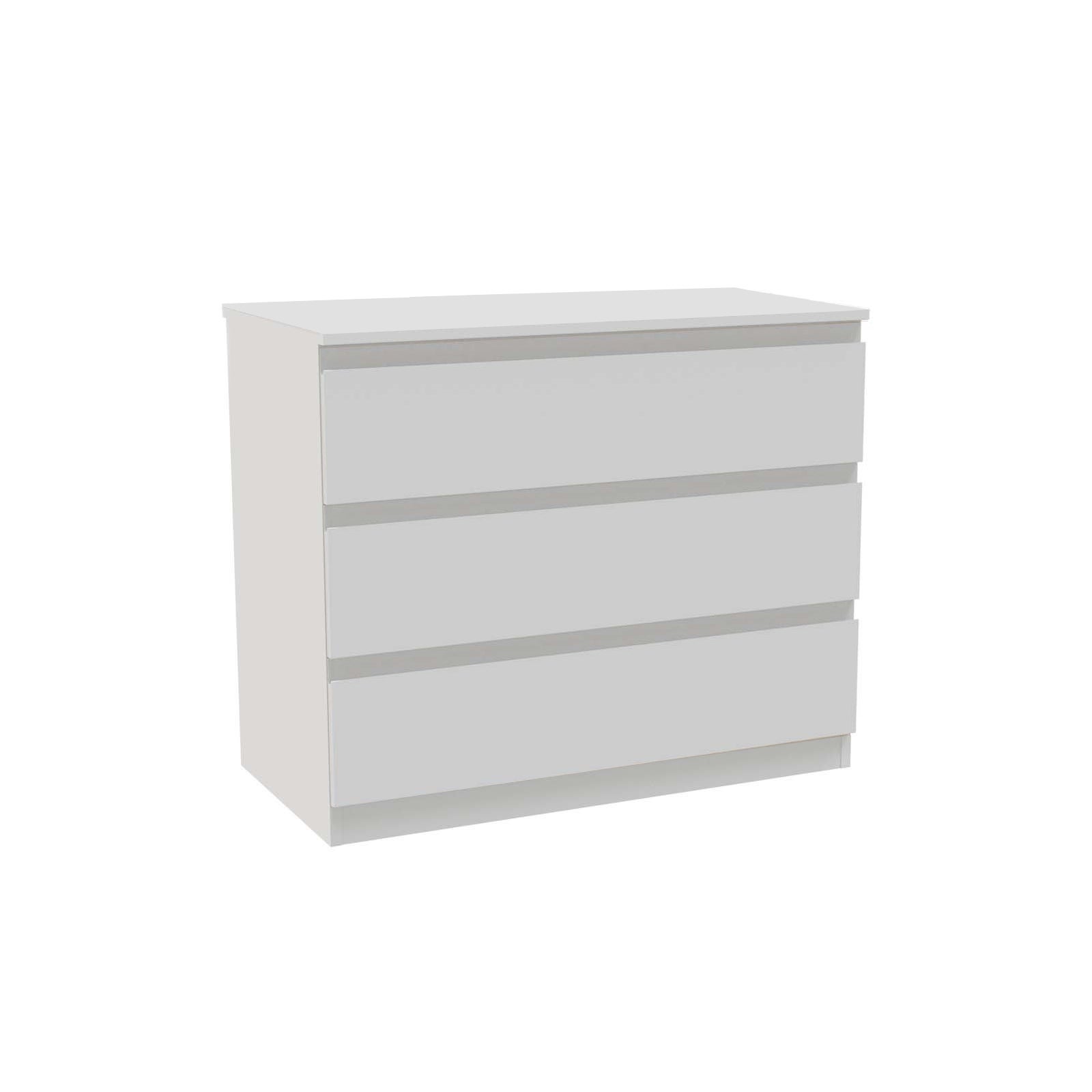 House Beautiful Escape Wide Chest of Drawers - Matt Grey Handleless (W)900mm x (H)756mm thumbnail