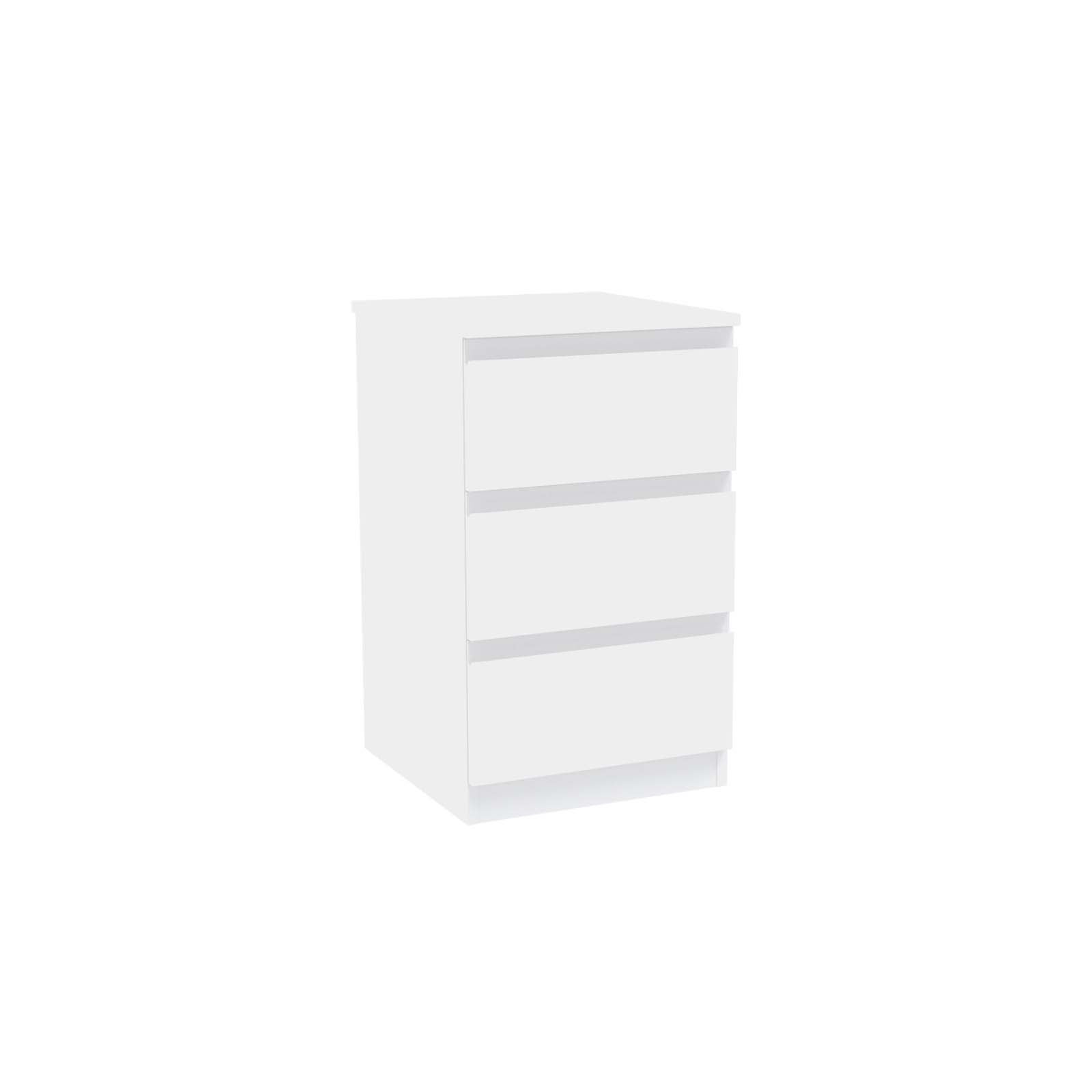 House Beautiful Escape Narrow Chest of Drawers - Matt White Handleless (W)450mm x (H)756mm thumbnail