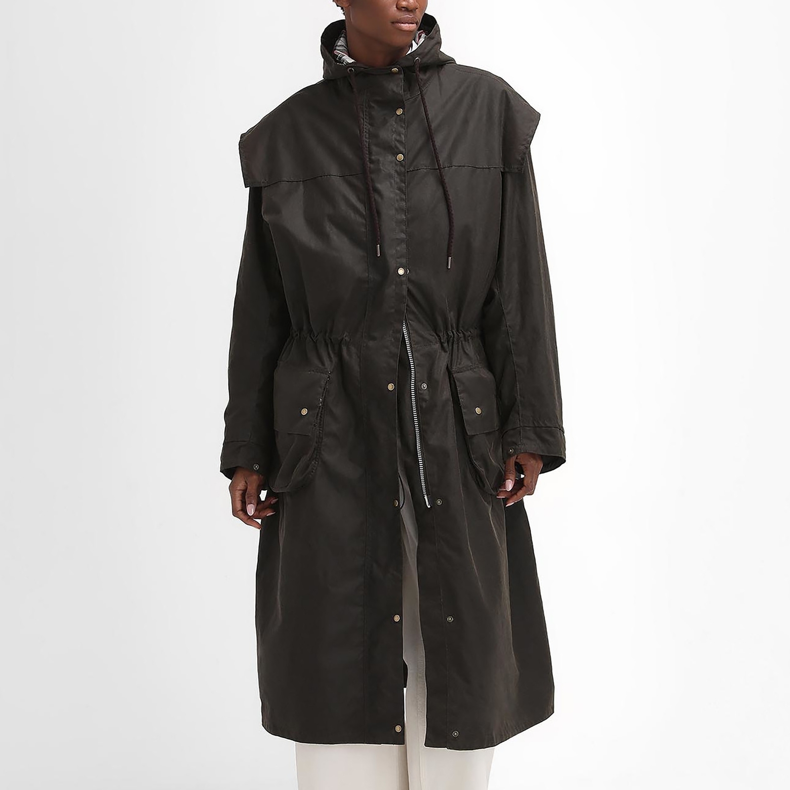 Barbour x The Edit by Alexa Chung Liam Waxed Cotton Jacket - UK 14