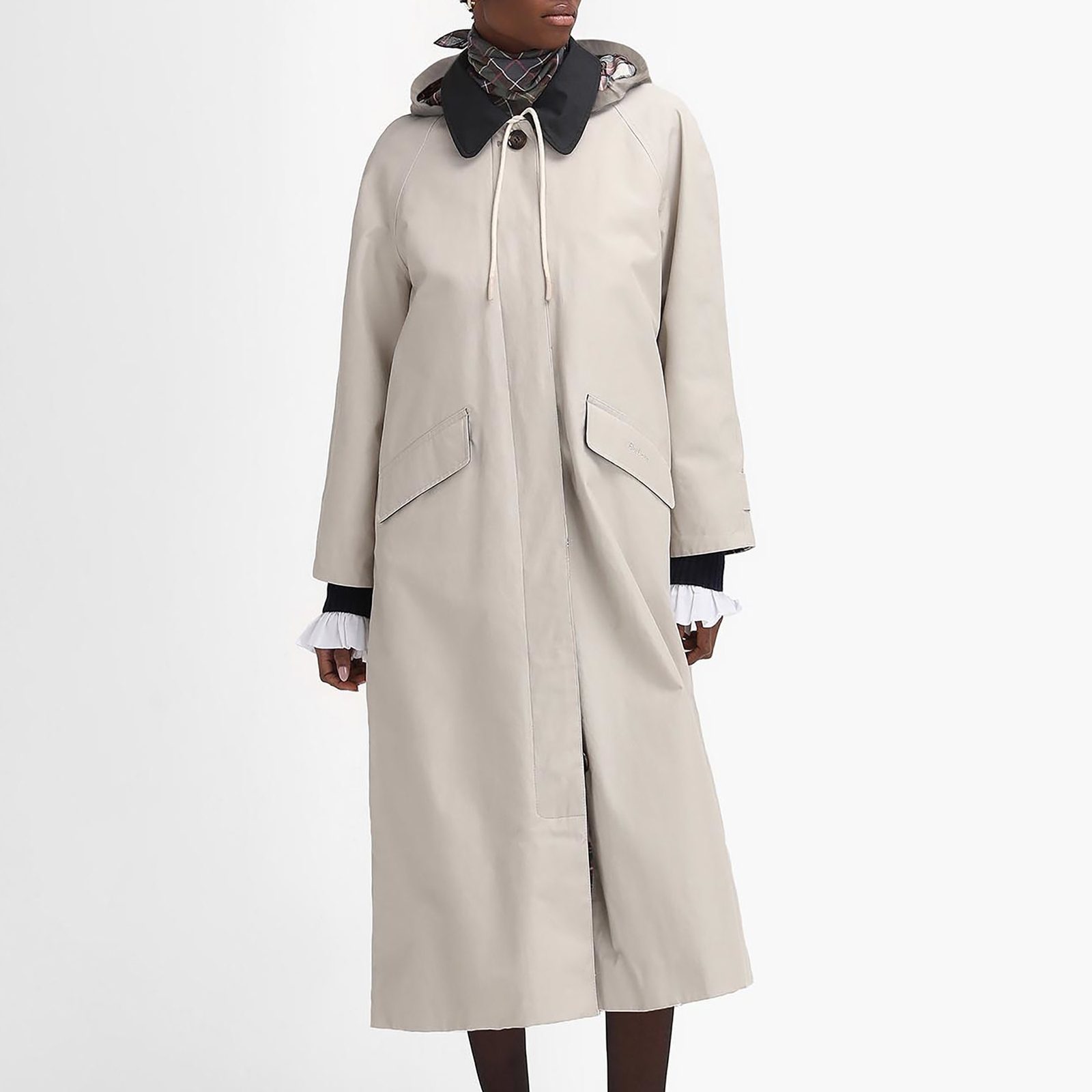 Barbour x The Edit by Alexa Chung Natalie Waxed Trench Coat - UK 12