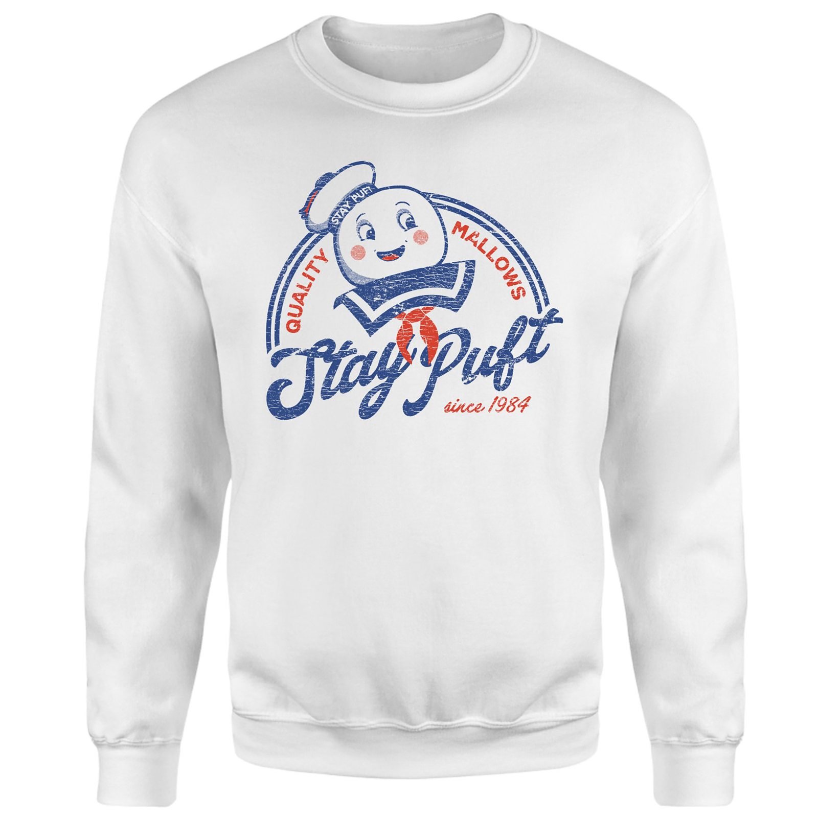 Ghostbusters Stay Puft Sweatshirt - White - L