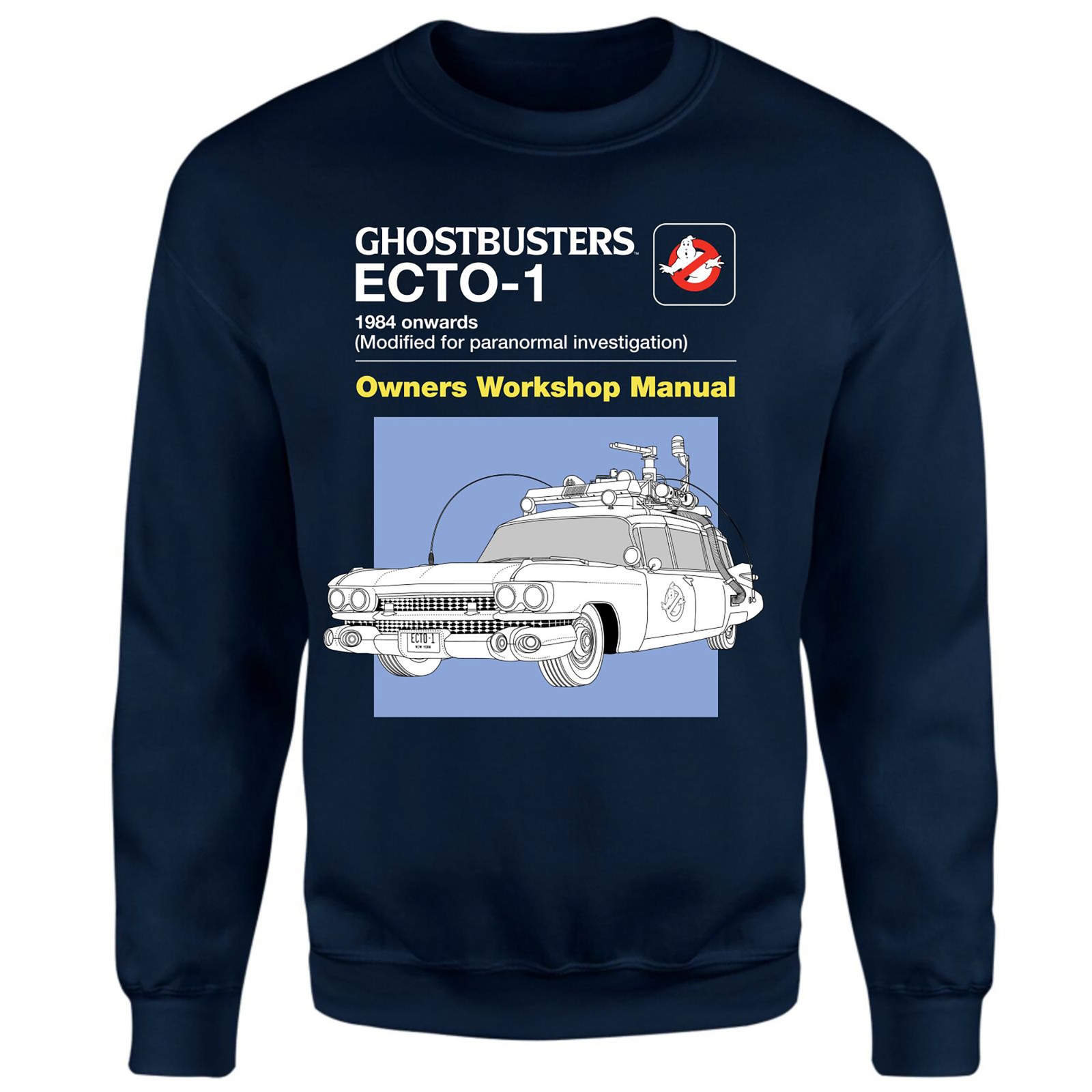 Ghostbusters Ecto-1 User Manual Sweatshirt - Navy - XS