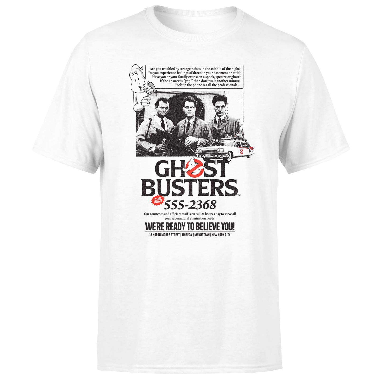 Ghostbusters Vintage Advert Unisex T-Shirt - White - M