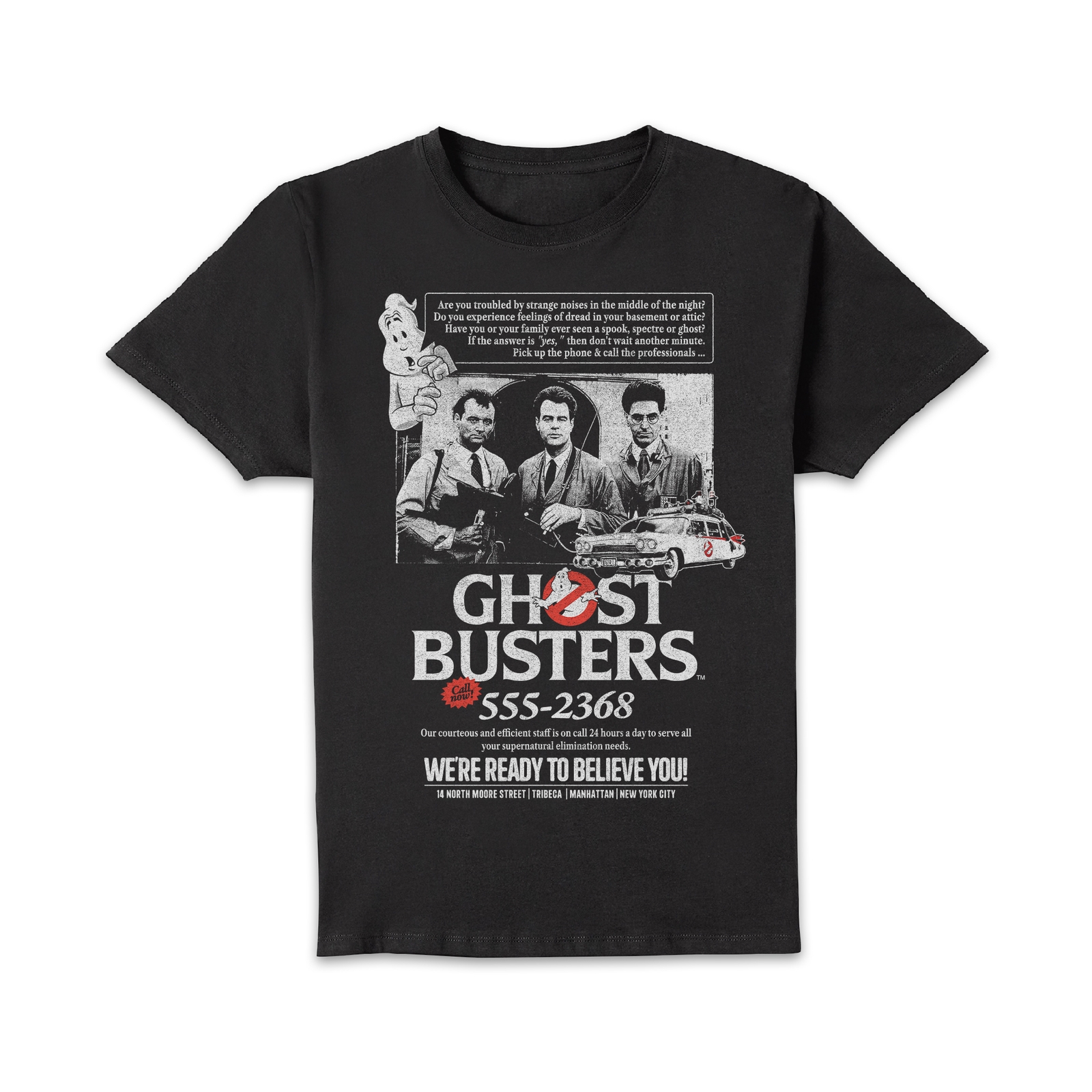 Ghostbusters Vintage Advert Unisex T-Shirt - Black - XS