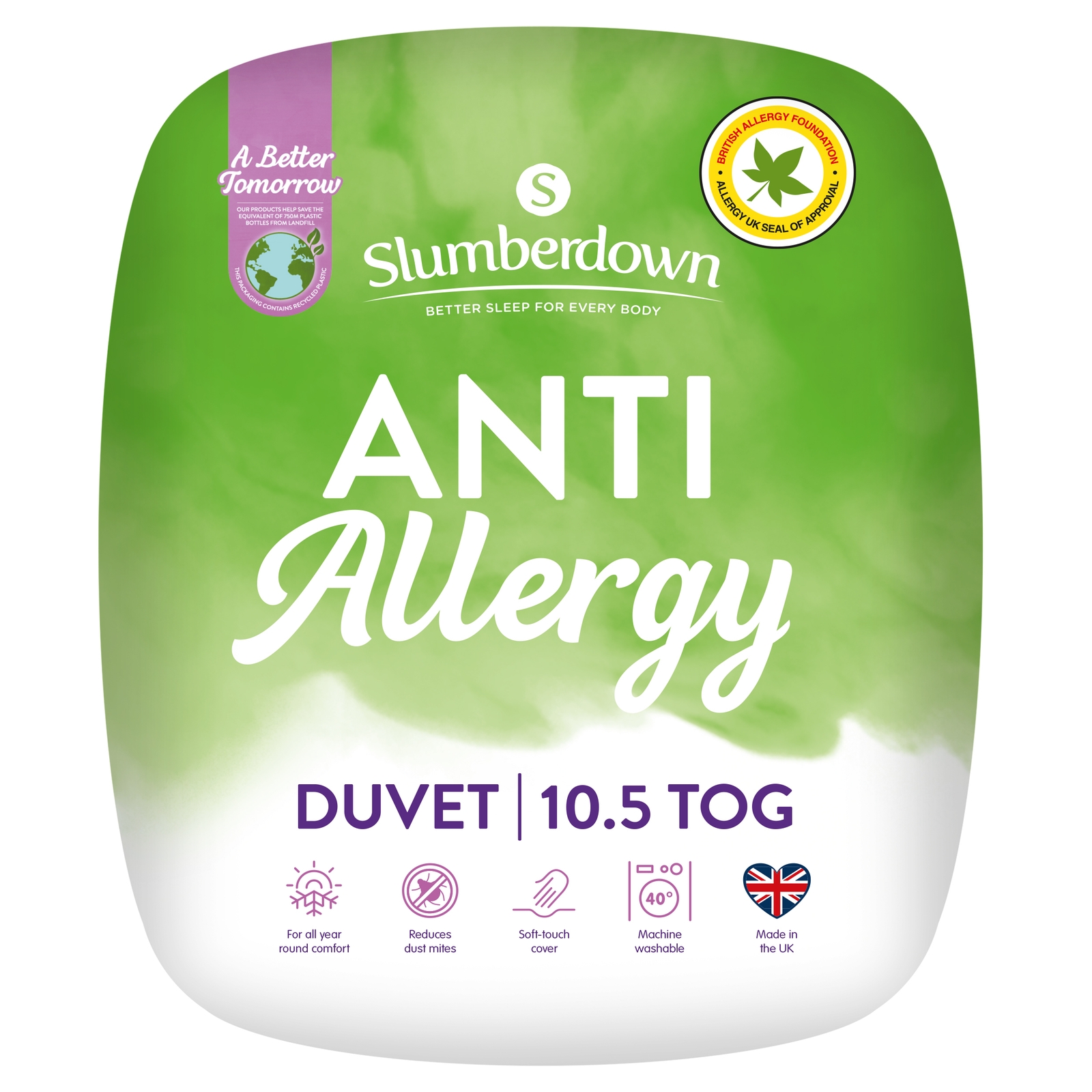 Slumberdown 10.5 Tog Anti Allergy Duvet -King Size