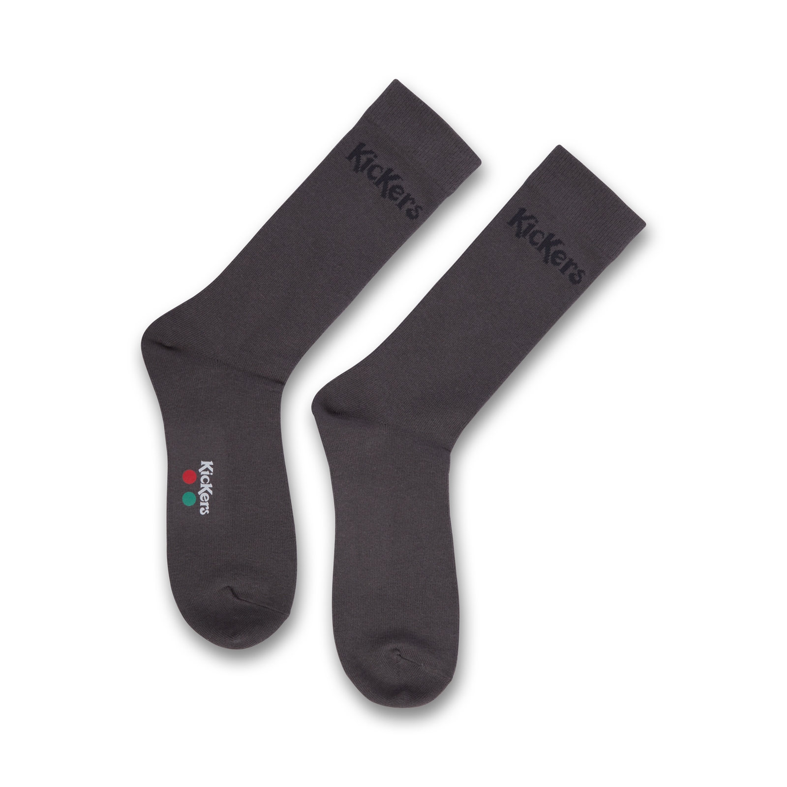 Adult Unisex Everyday Crew 3-Pack Socks Grey - 4-6.5