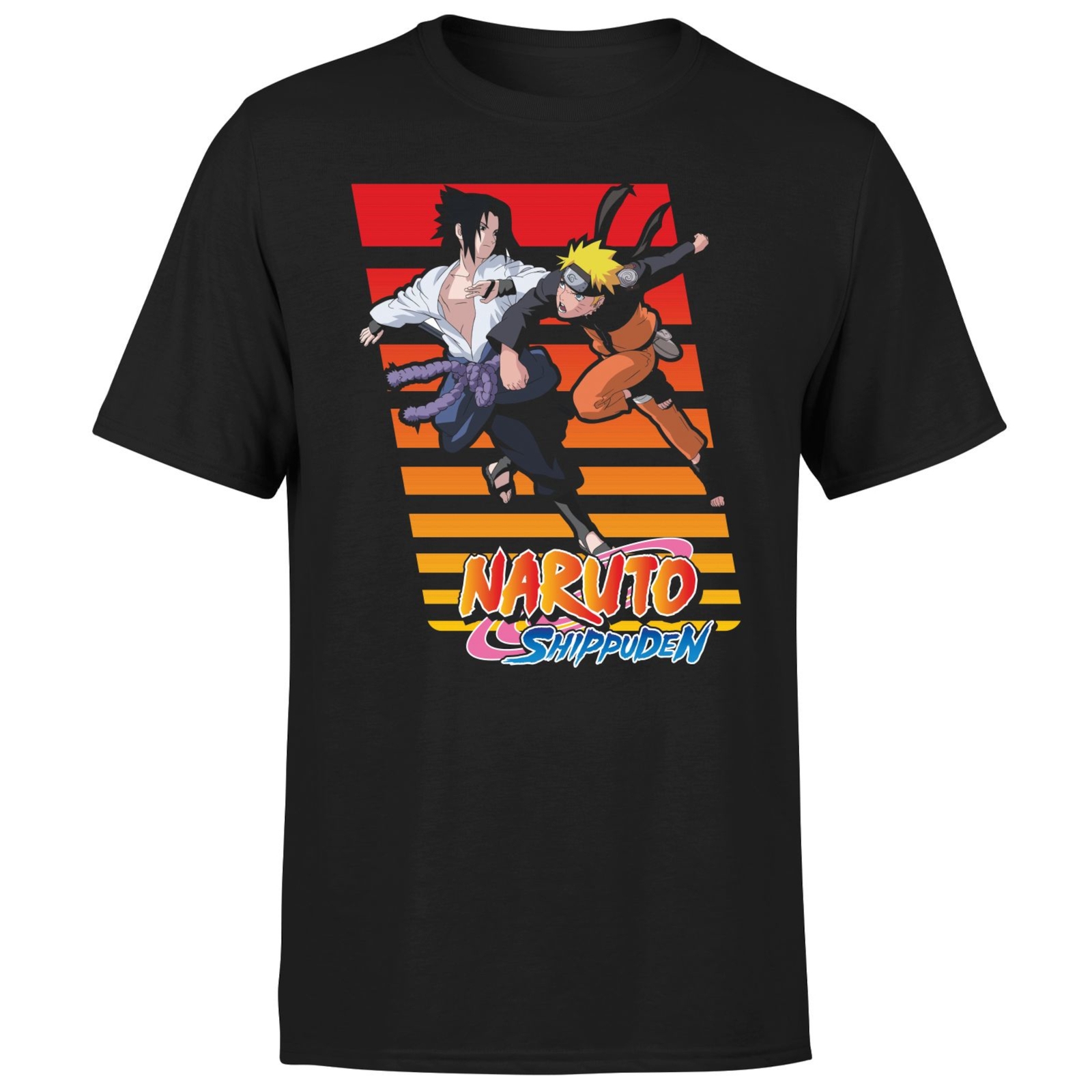 Naruto Fight Unisex T-Shirt - Black - 3XL