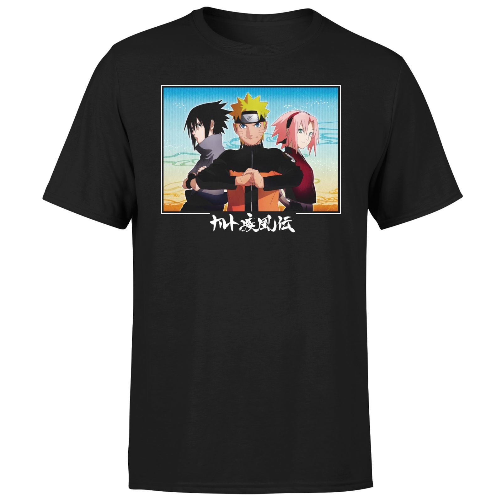 Naruto Team Unisex T-Shirt - Black - 4XL