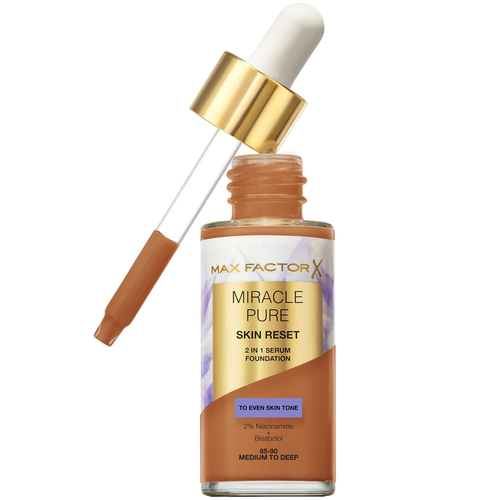 Photos - Foundation & Concealer Max Factor Miracle Pure Skin Revival Serum Foundation 30ml  - 85-90 Medium to Deep 99350212072 (Various Shades)