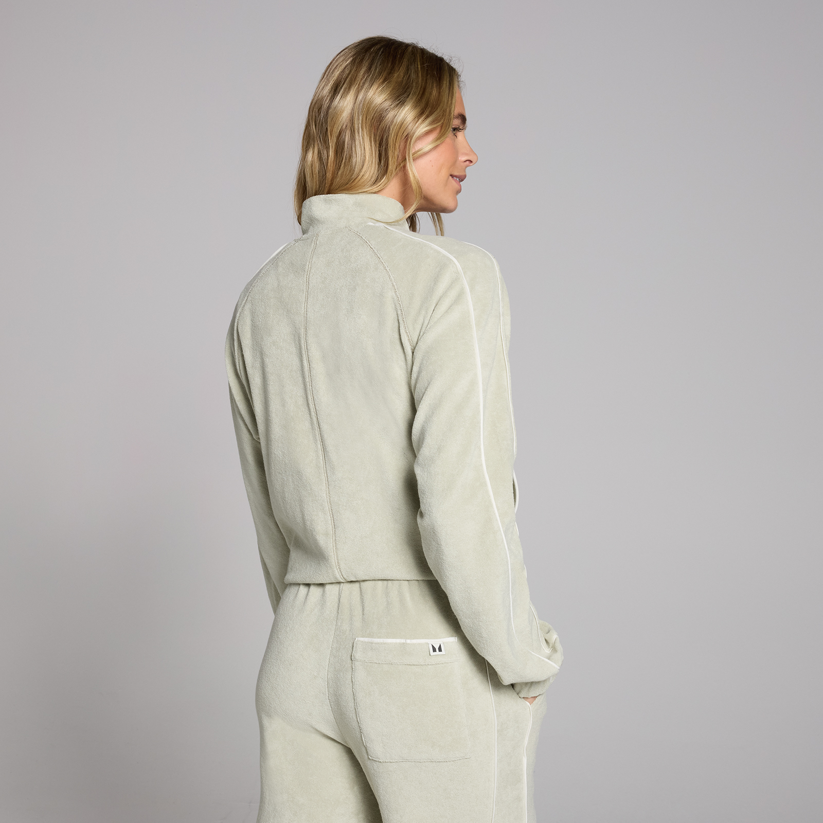 MP Női Lifestyle Towelling Tracksuit Edzőfelső – Ásványzöld - M