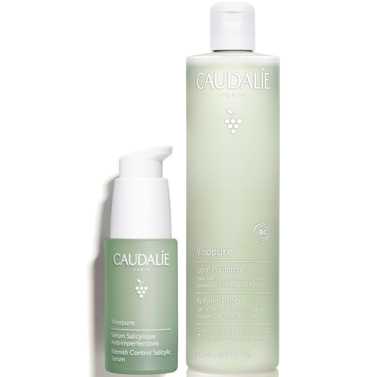 

Caudalie Vinopure Toner and Serum Bundle