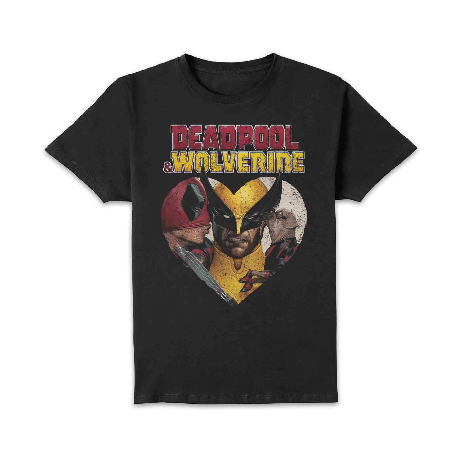 Deadpool & Wolverine Kisses Unisex T-Shirt - Black - 3XL