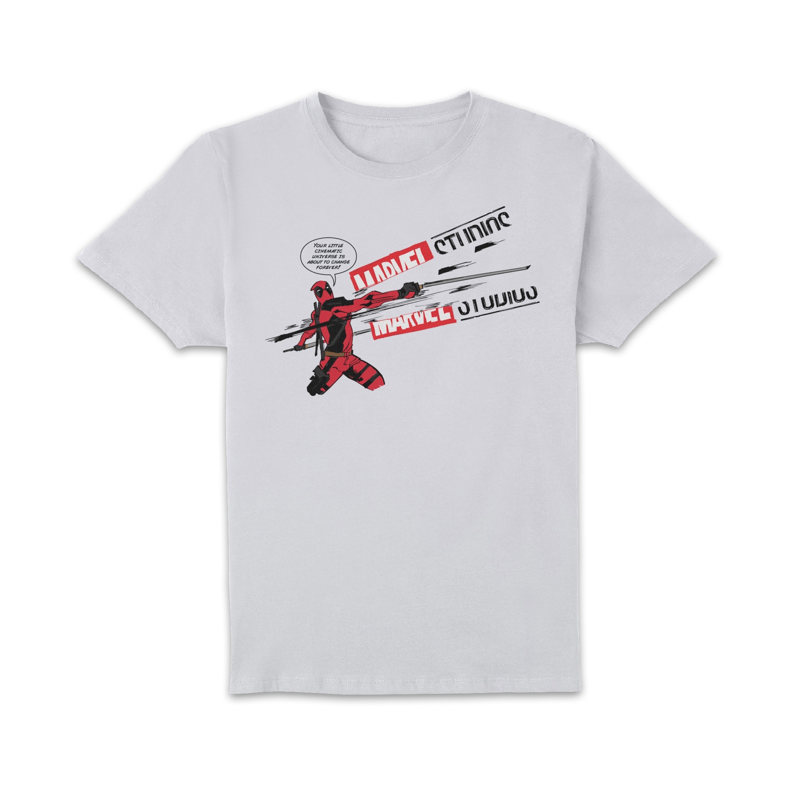 Deadpool & Wolverine Little Cinematic Universe Unisex T-Shirt - White - 4XL