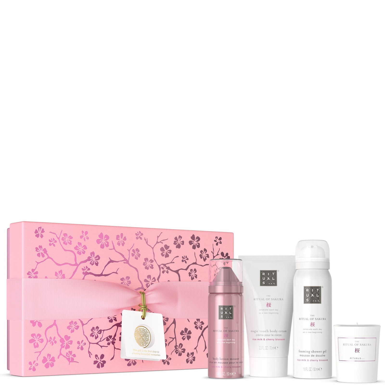 Rituals The Ritual Of Sakura Cherry Blossom & Rice Milk Small Bath And Body Gift Set (worth £28.80)
