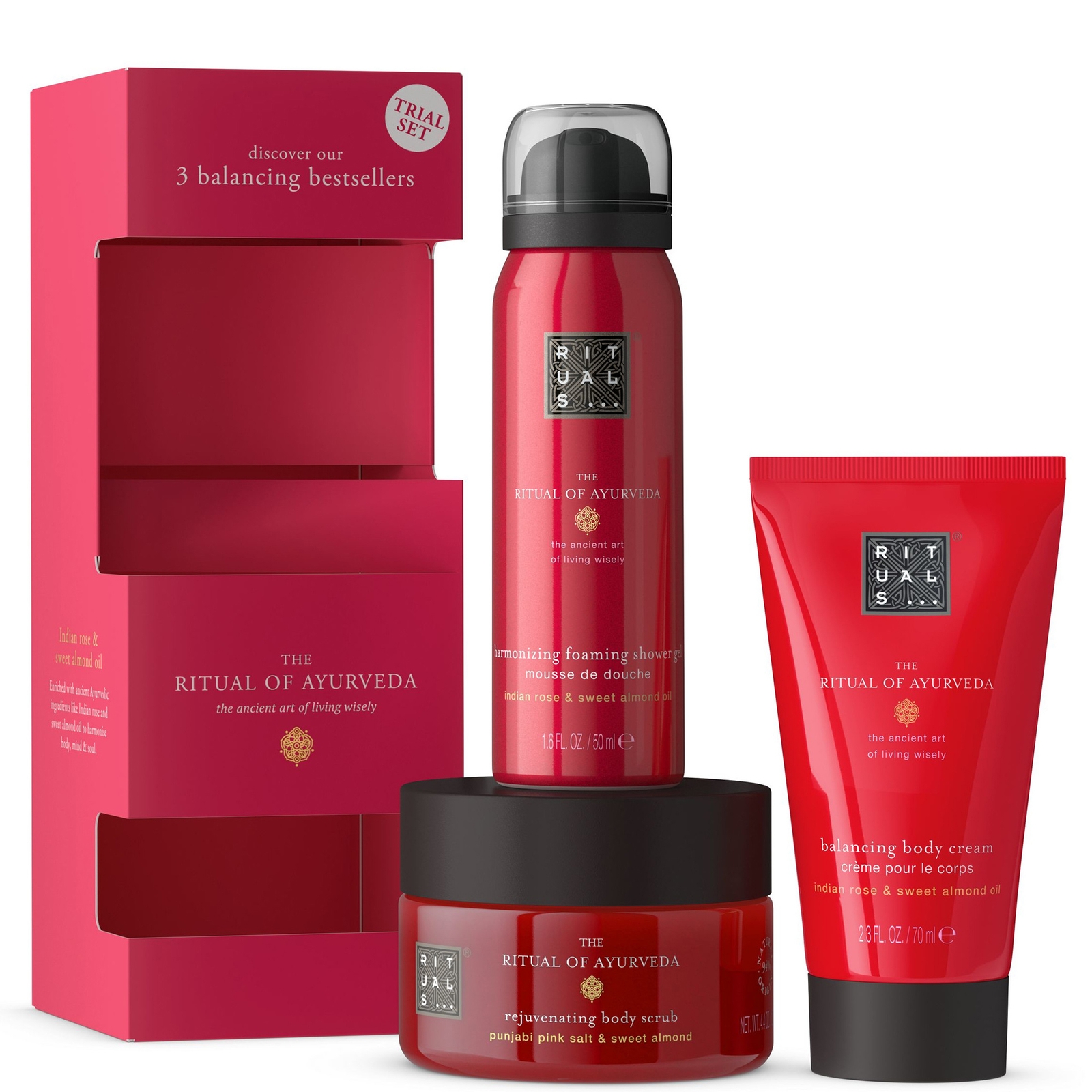 

Rituals The Ritual of Ayurveda - Sweet Almond & Indian Rose - Mini Bath and Body Set