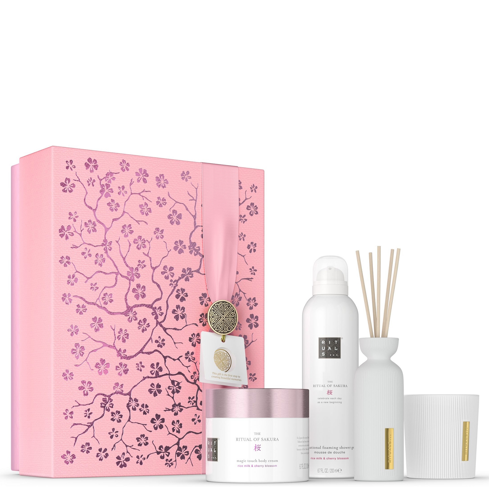 Rituals The Ritual Of Sakura Cherry Blossom & Rice Milk Large Bath And Body Gift Set (worth £67.00)