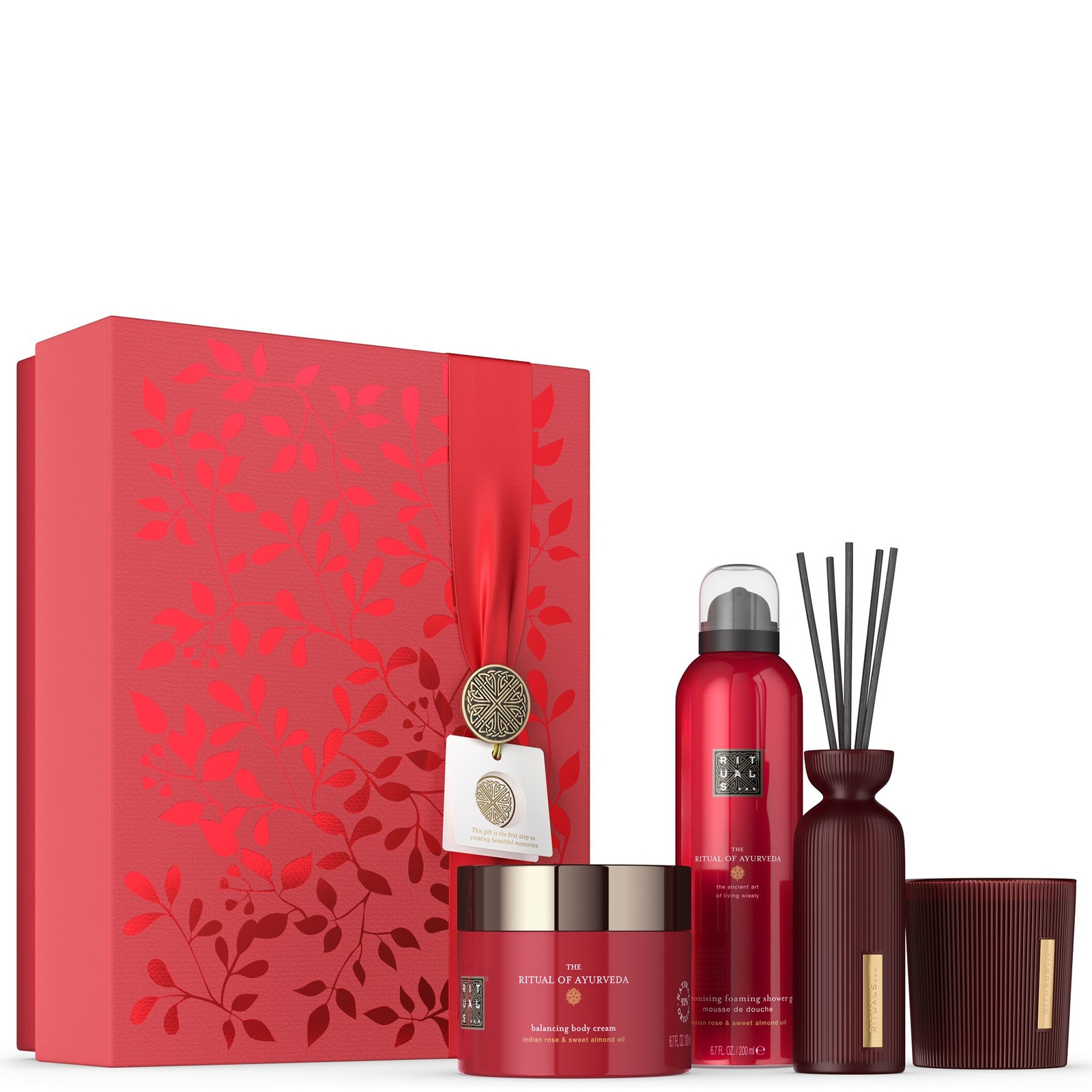 Rituals The Ritual Of Ayurveda Sweet Almond & Indian Rose Large Bath And Body Gift Set (worth £67.00