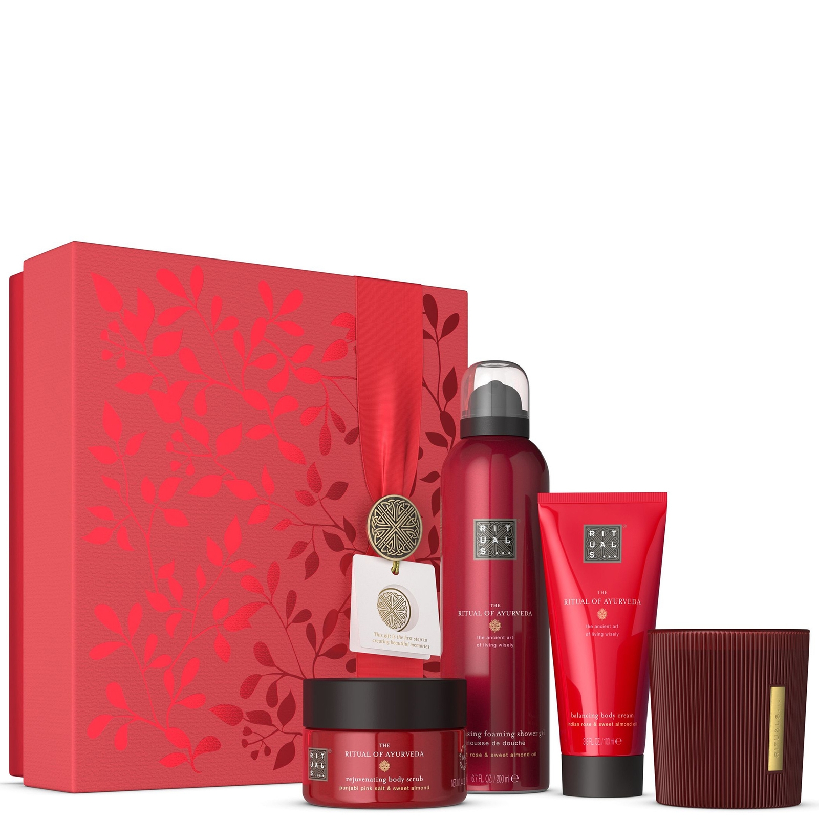 Rituals The Ritual Of Ayurveda Sweet Almond & Indian Rose Medium Bath And Body Gift Set (worth £49.5