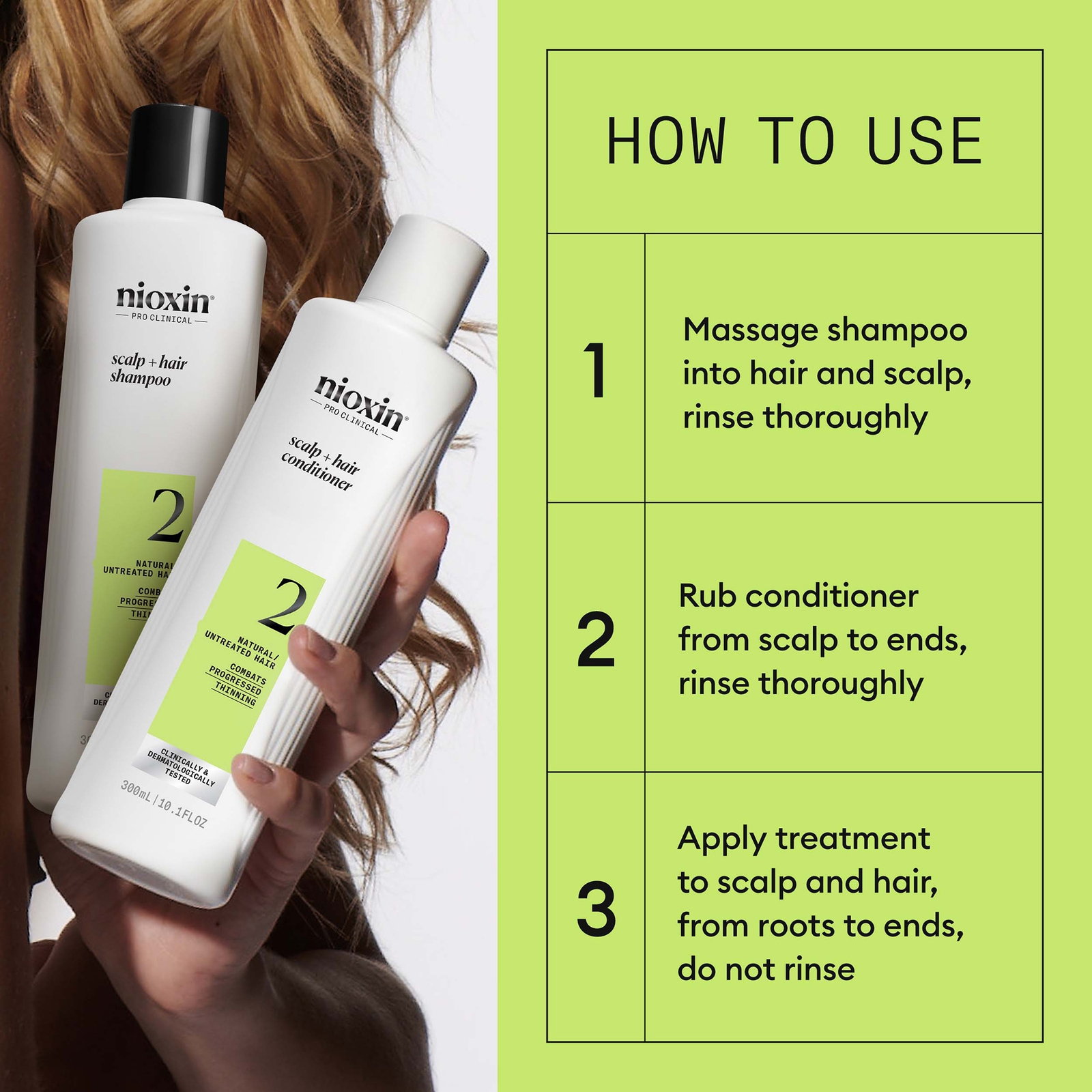 Thumbnail - NIOXIN Scalp and Hair Thickening System 2 for Natural Hair with Progressed Thinning Loyalty Kit