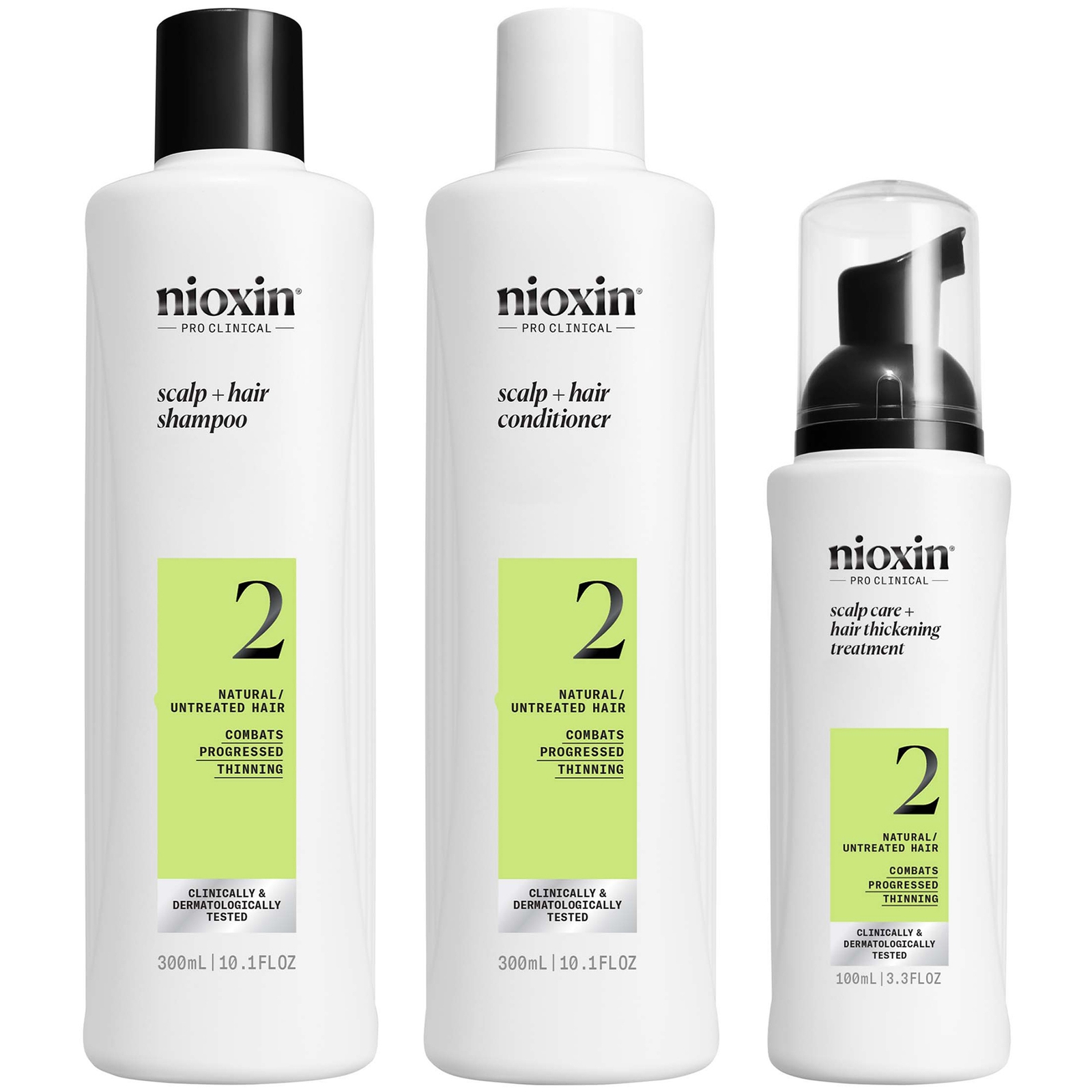 

NIOXIN Scalp and Hair Thickening System 2 for Natural Hair with Progressed Thinning Loyalty Kit