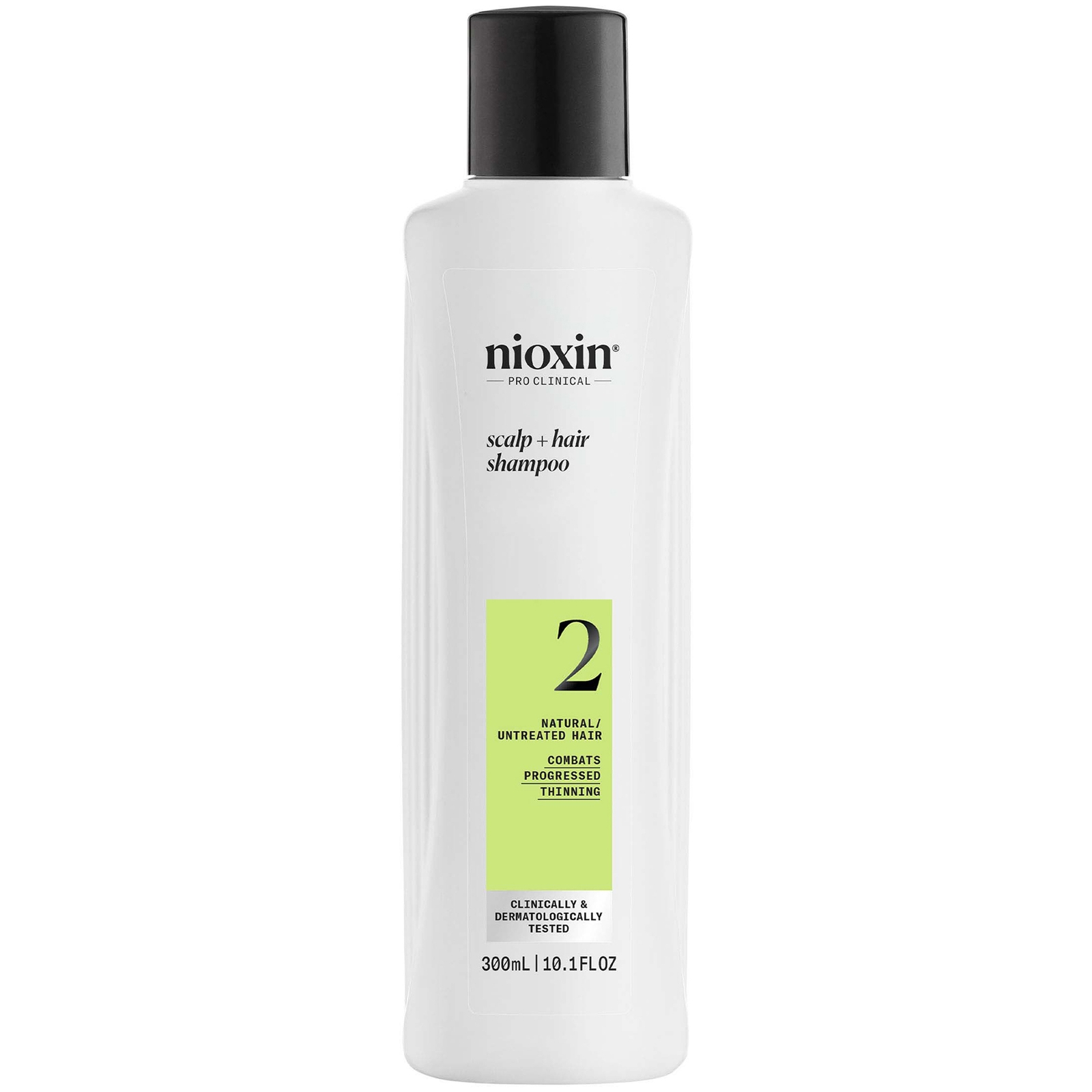 Nioxin Scalp And Hair Thickening System 2 Shampoo For Natural Hair With Progressed Thinning 300ml In White