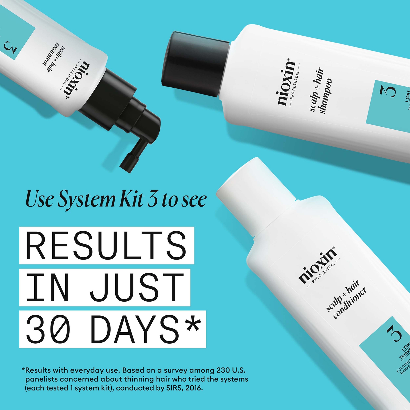 Thumbnail - NIOXIN Scalp and Hair Thickening System 3 Shampoo for Coloured Dry and Damaged hair with Light Thinning 300ml