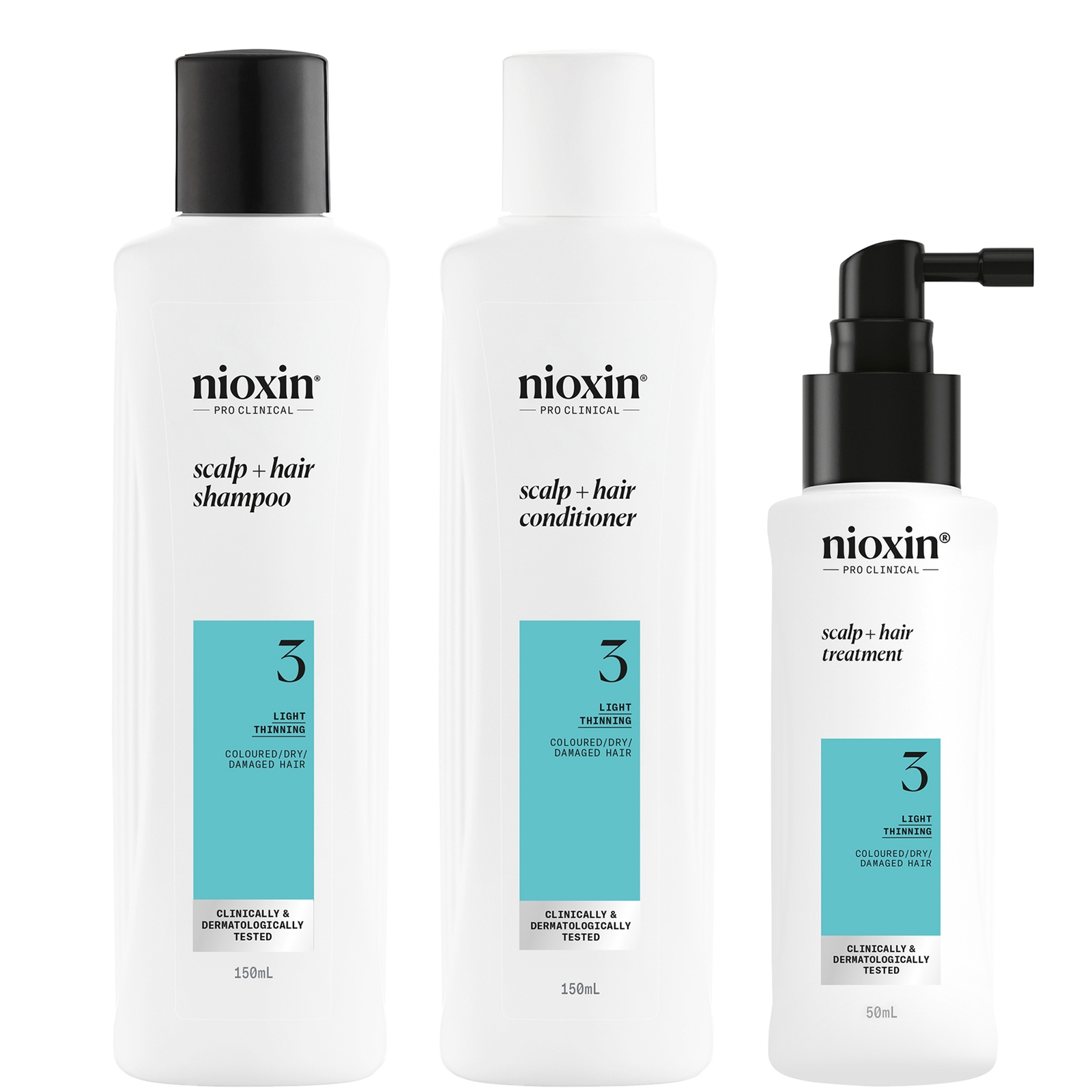 

NIOXIN Scalp and Hair Thickening System 3 for Coloured Dry and Damaged Hair with Light Thinning Trial Kit