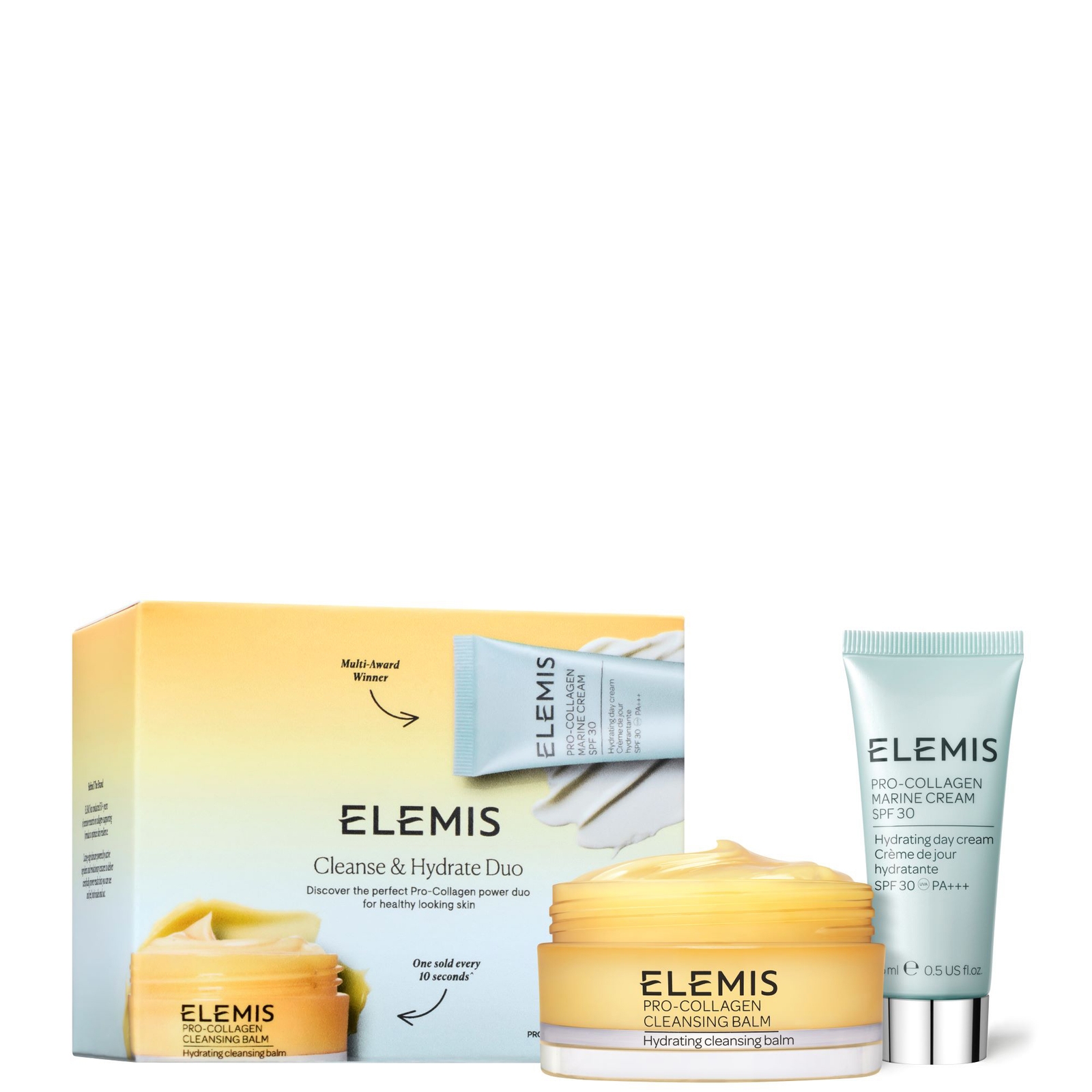 Elemis Pro-collagen Cleansing Balm & Glow Boost Exfoliator Set