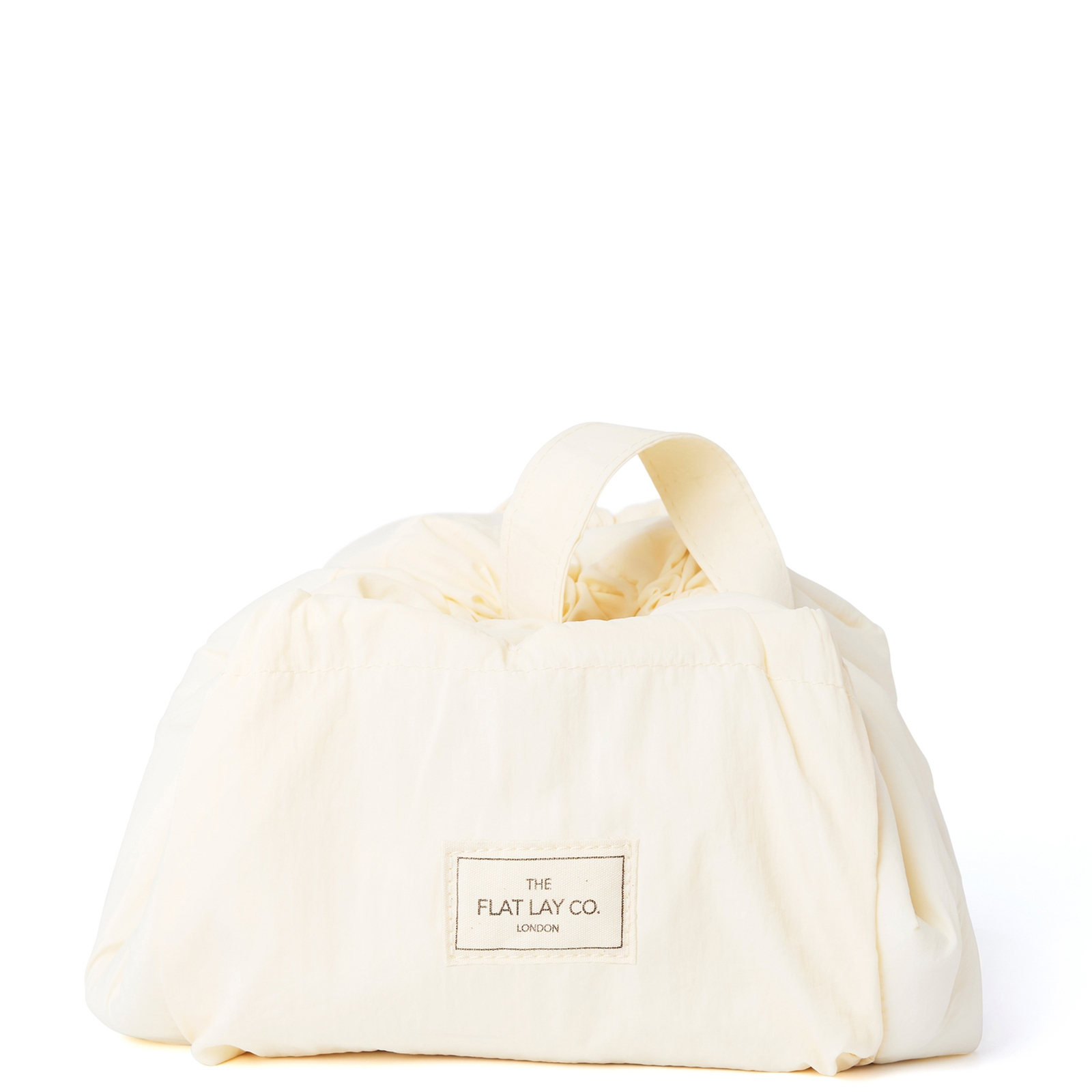 

The Flat Lay Co. Drawstring Makeup Bag in Vanilla Parachute