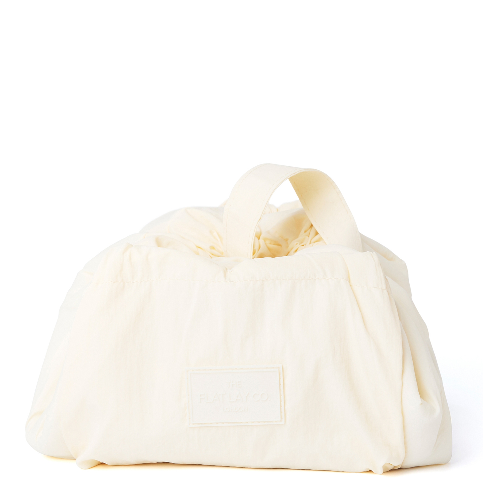 The Flat Lay Co. Drawstring Makeup Bag In Vanilla Parachute