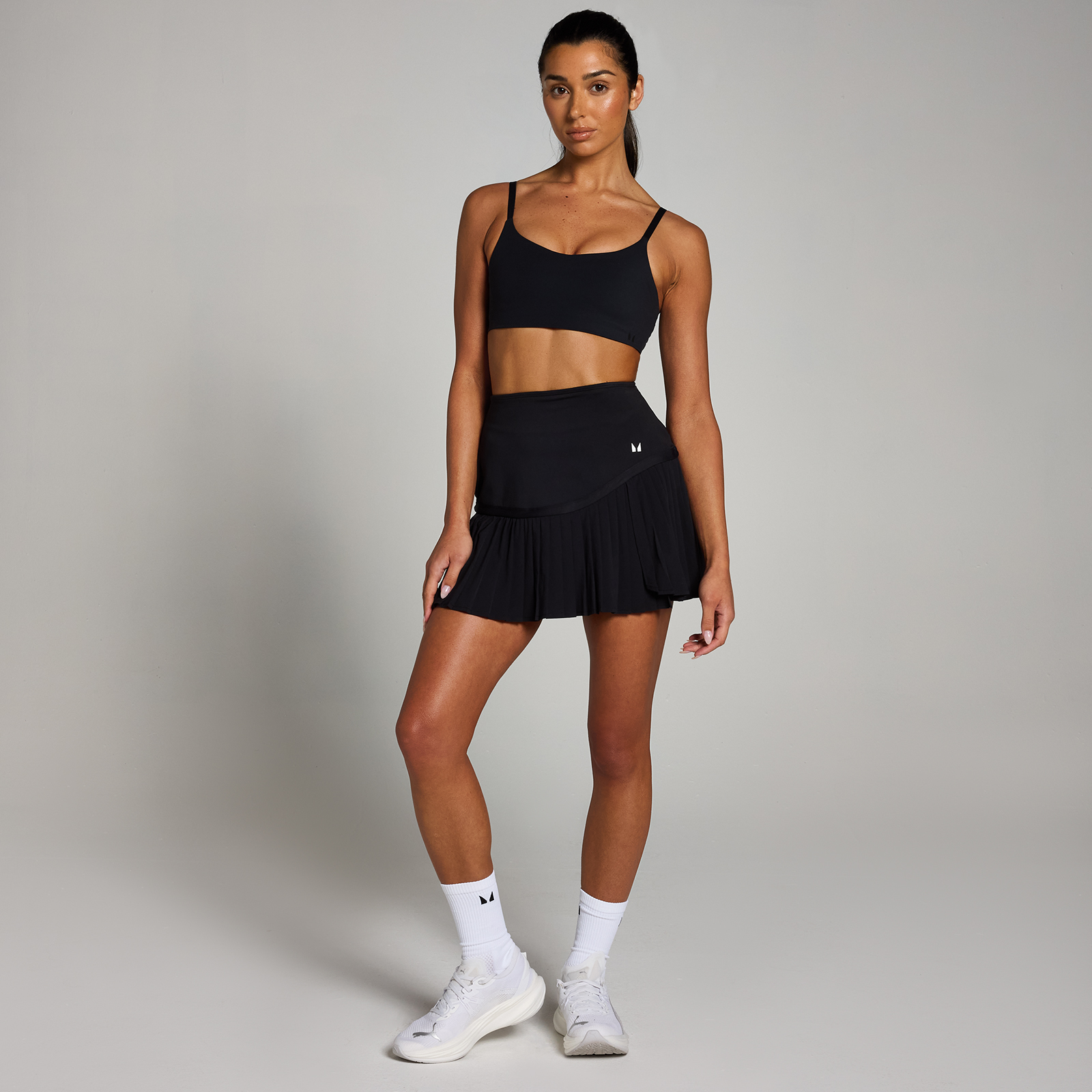 5059883455266 - Damen Tempo Plissee-Tennisskort – Schwarz - XXL 5059883455266 - Damen Tempo Plissee-Tennisskort – Schwarz - XXL