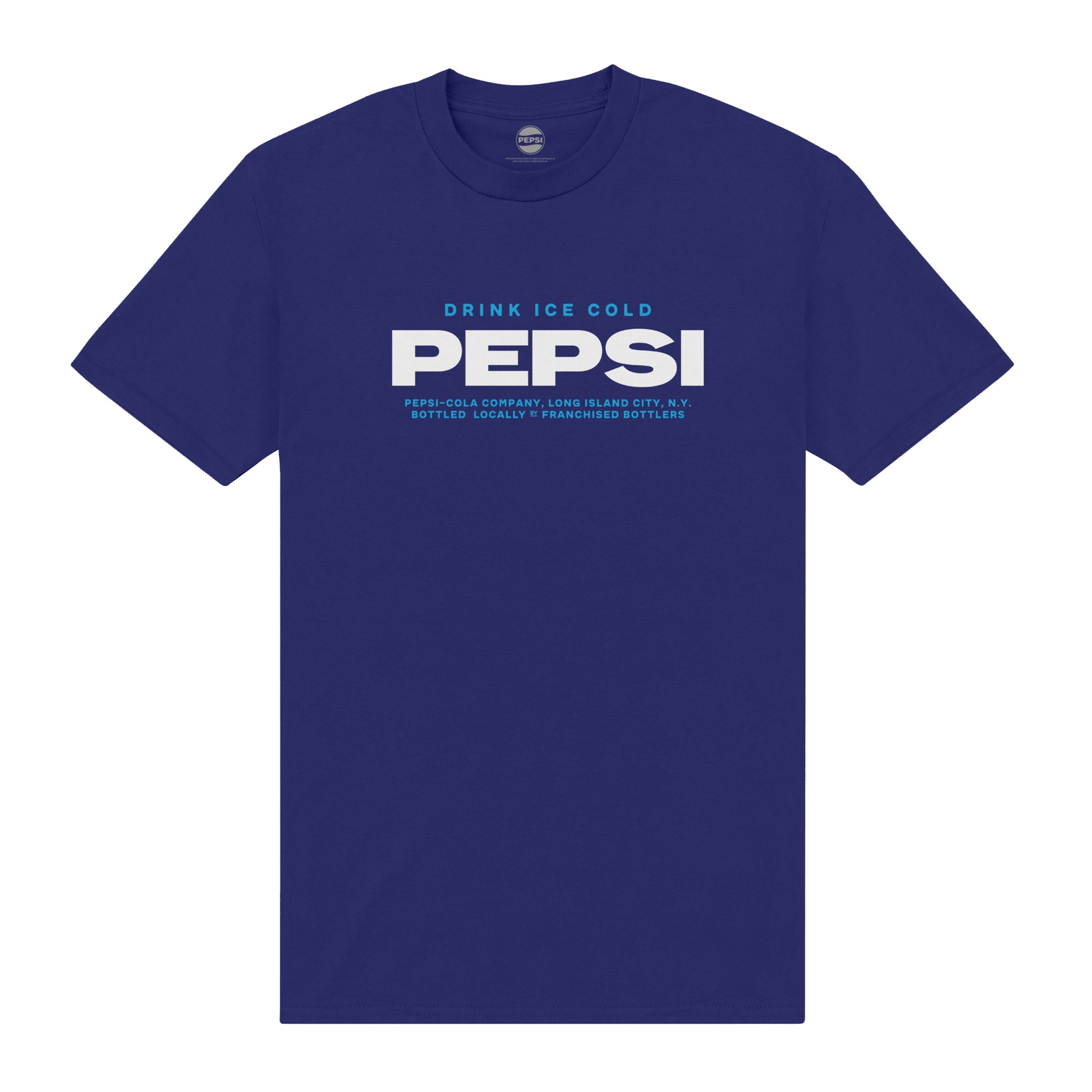 Pepsi Co. Ice Cold Men's T-Shirt - Blue - S